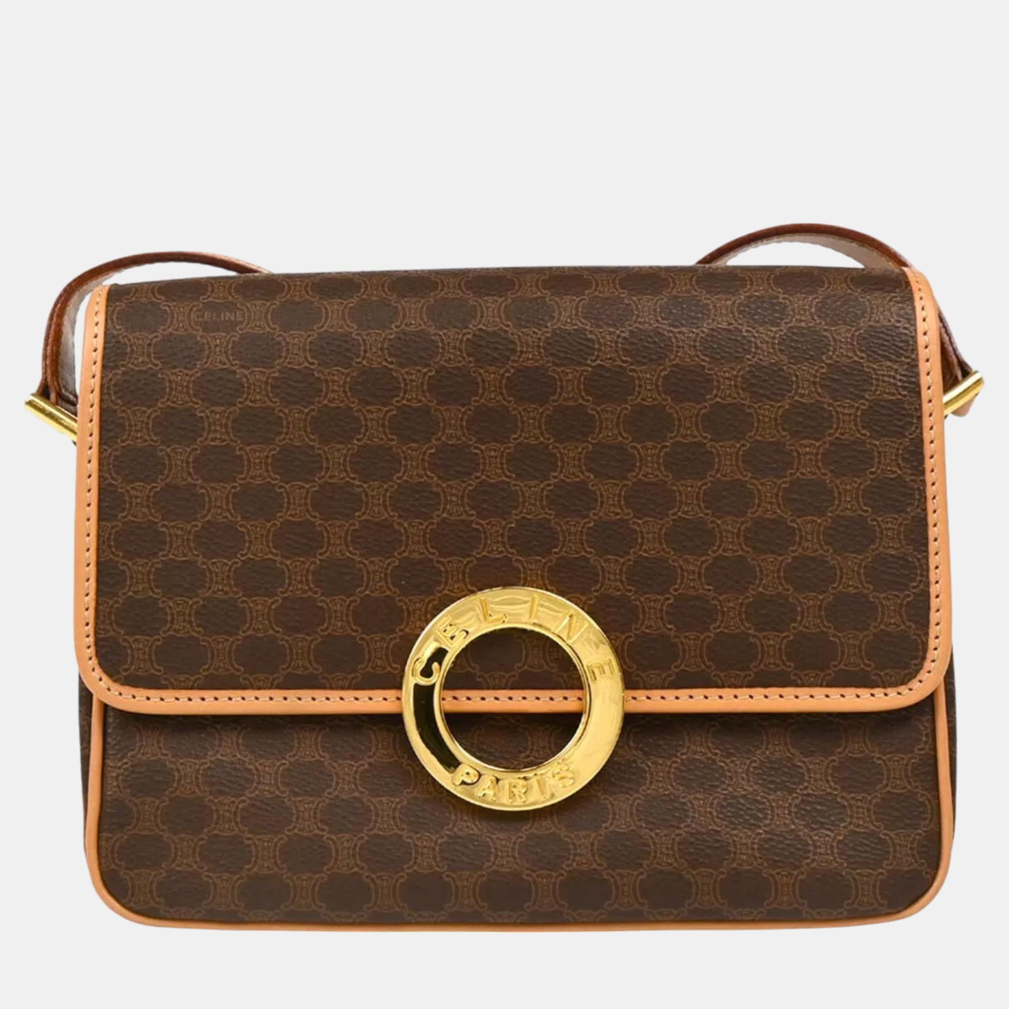 

Celine Brown Macadam Shoulder Bag