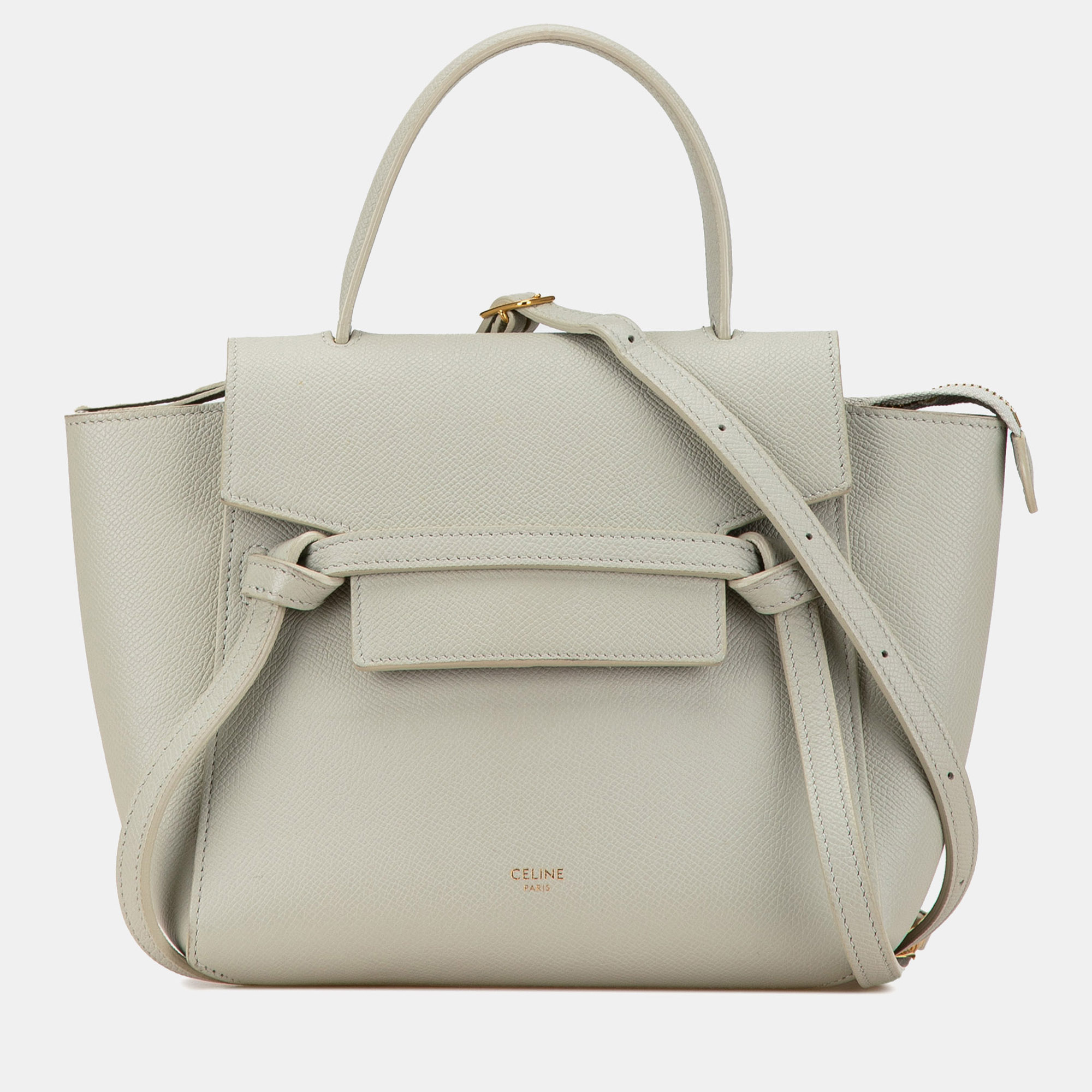 

Celine White Nano Grained Calfskin Belt Bag