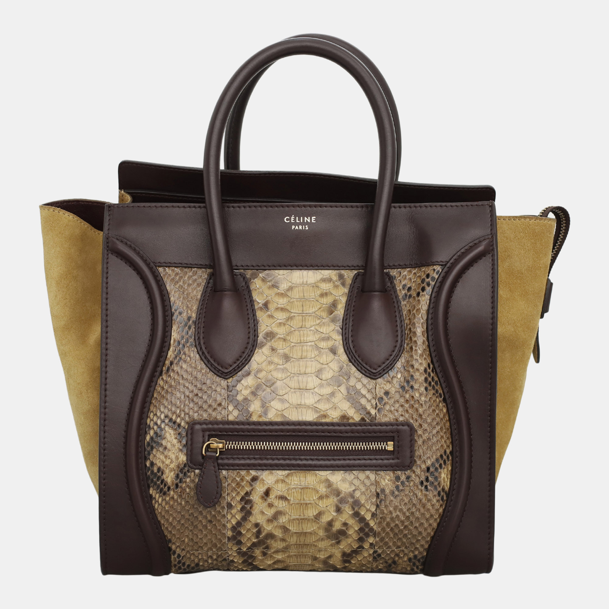 

Pyhton Mini Luggage Bag, Brown