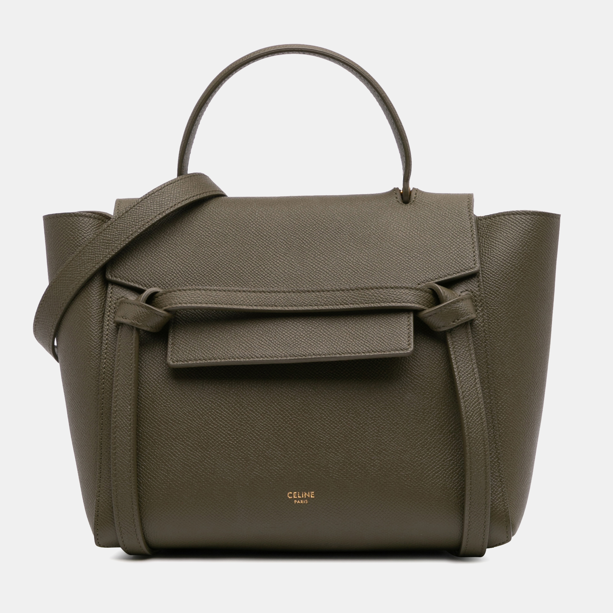 

Celine Green Micro Grained Calfskin Belt Bag