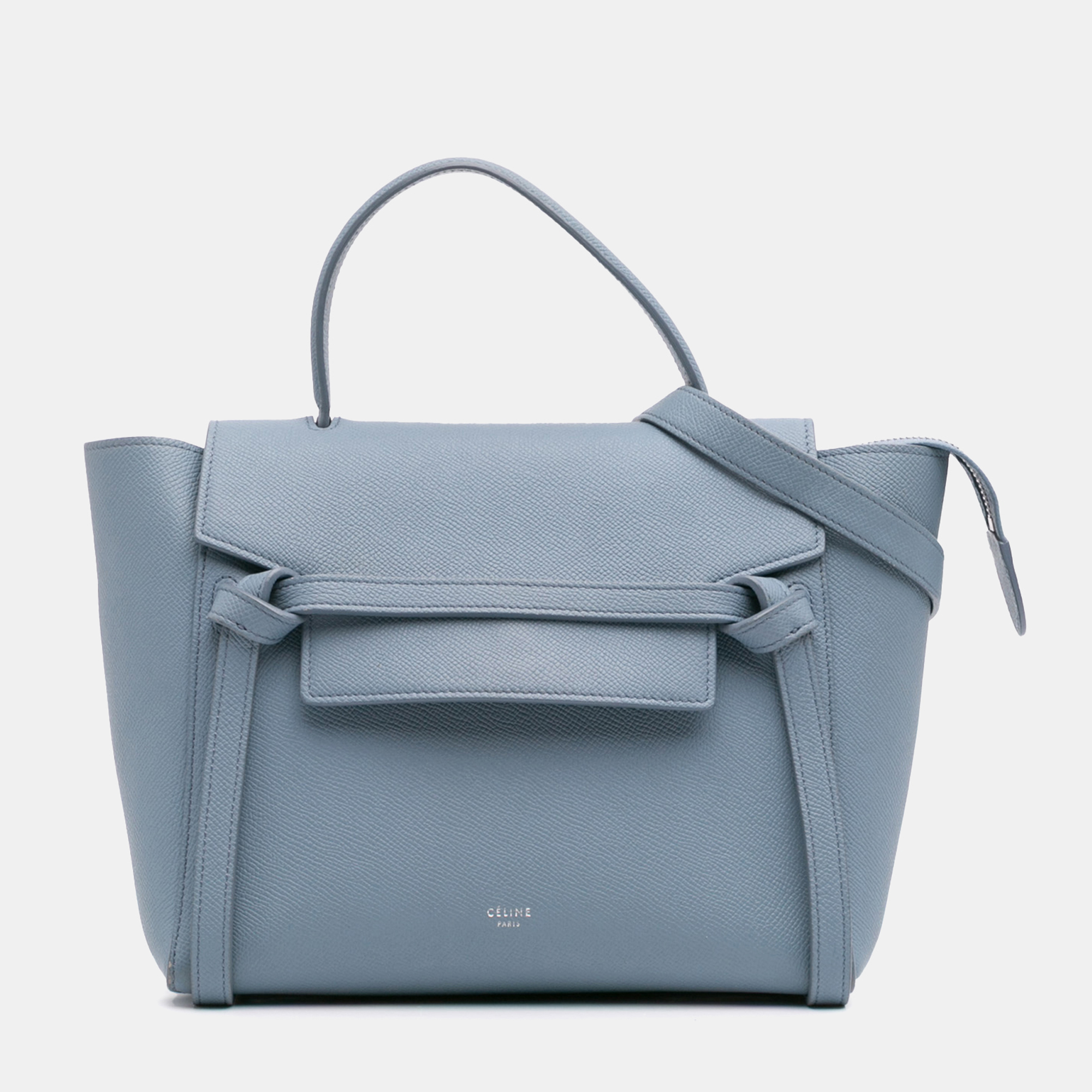 

Celine Blue Micro Grained Calfskin Belt Bag