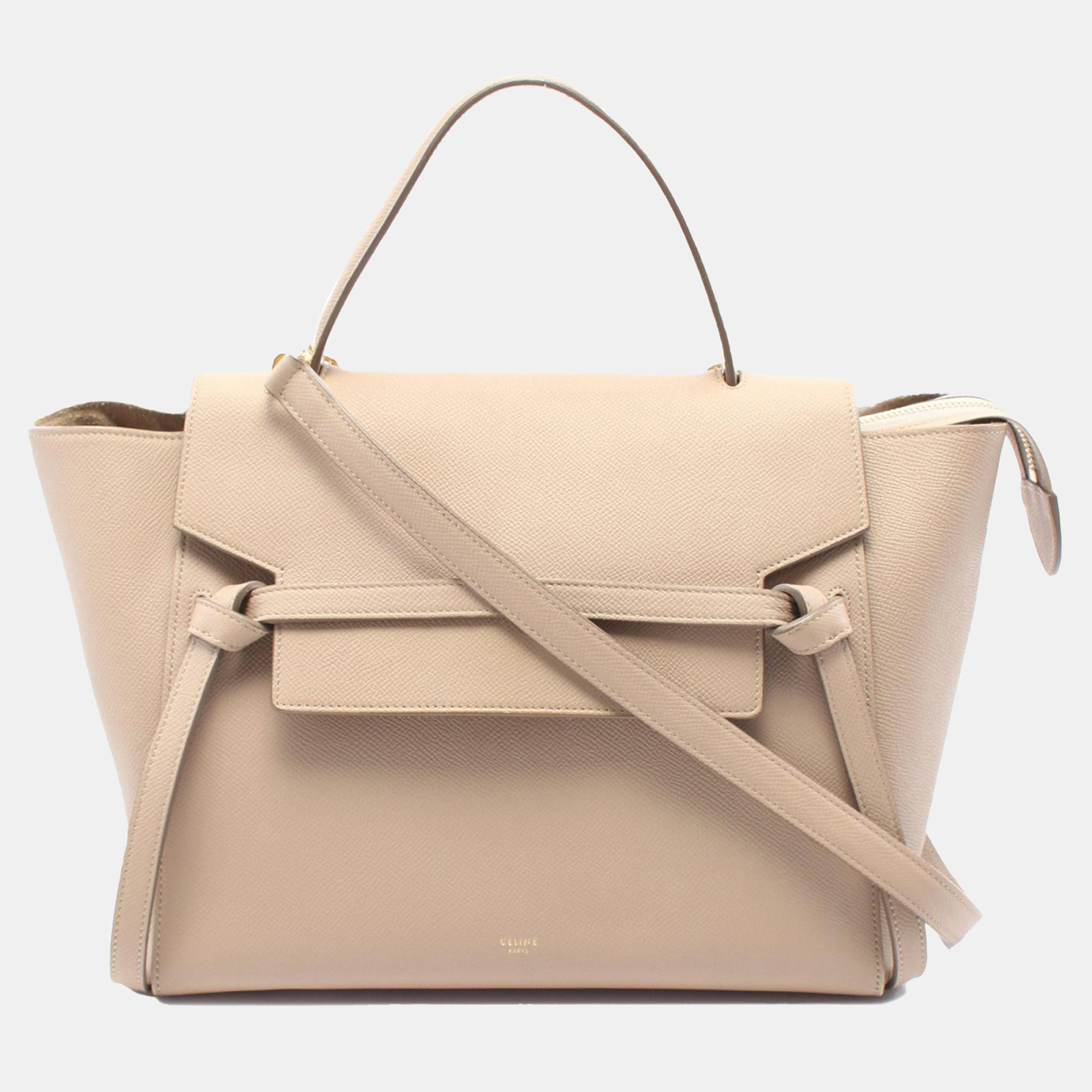 

Celine Beige Mini Leather Belt Bag Satchel