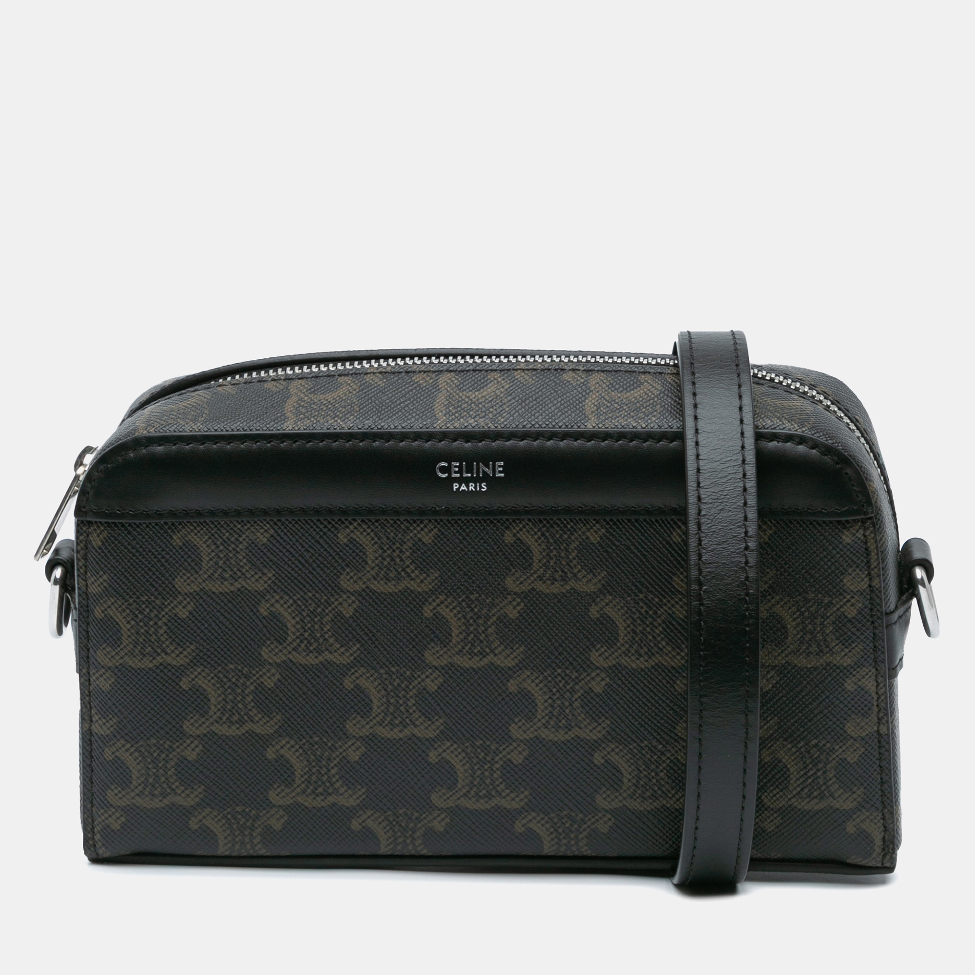

Celine Brown Coated Canvas Mini Triomphe Camera Bag