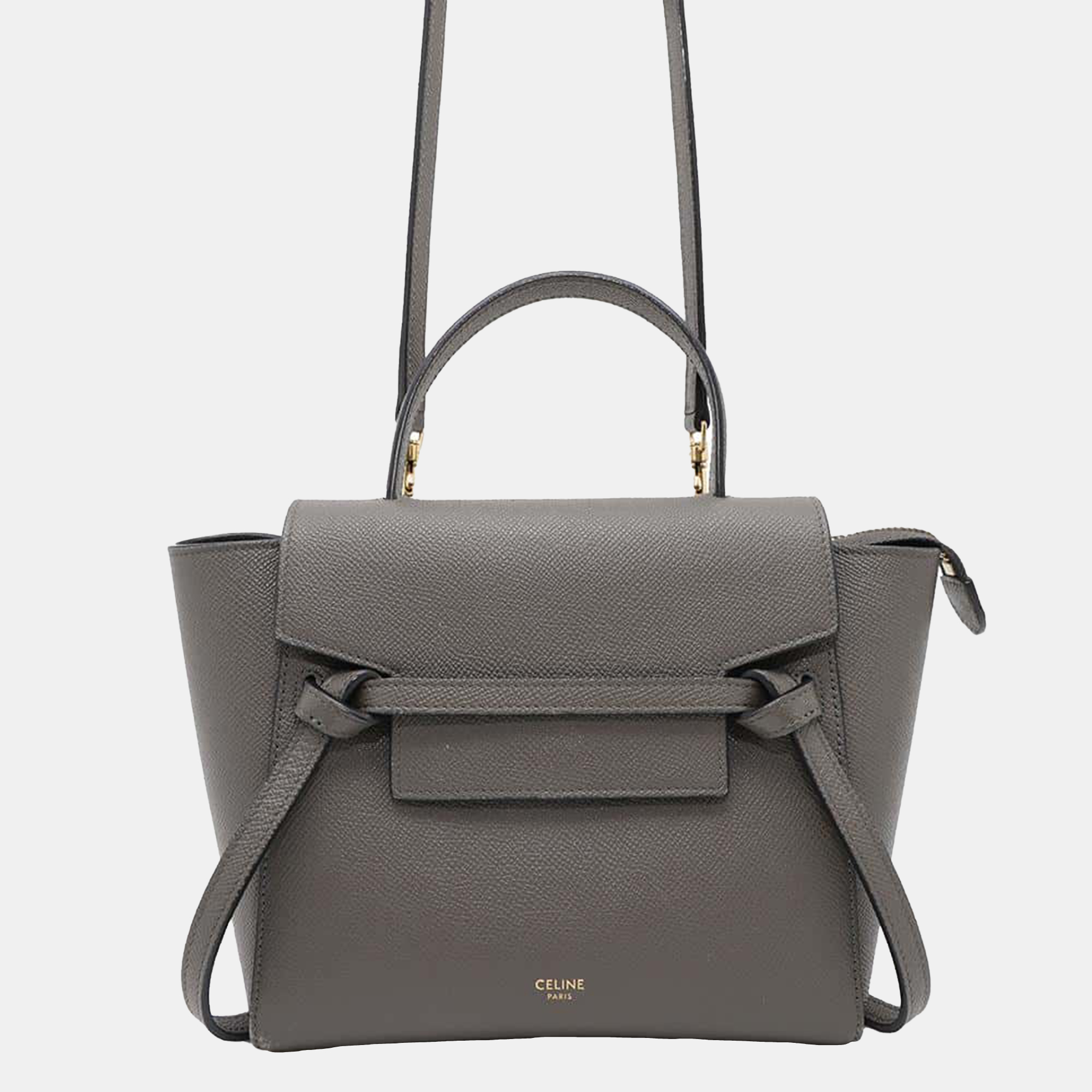 

Celine Gray Calf Leather Nano Belt Bag, Grey