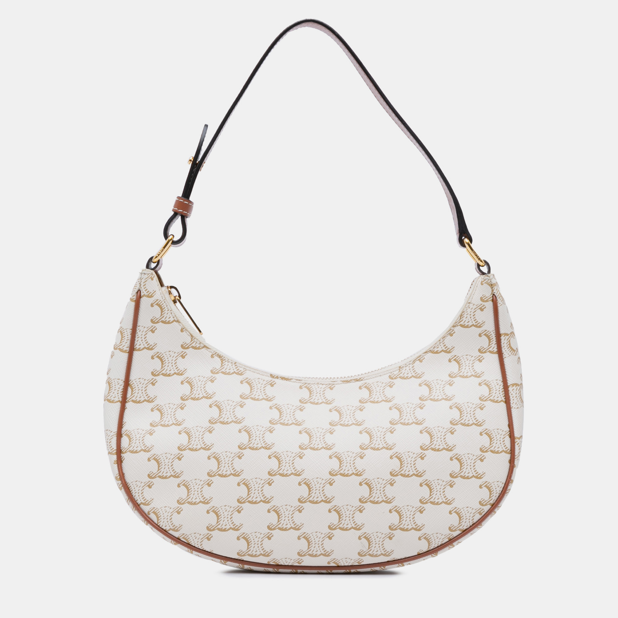 

Celine Beige Triomphe Coated Canvas Ava Shoulder Bag