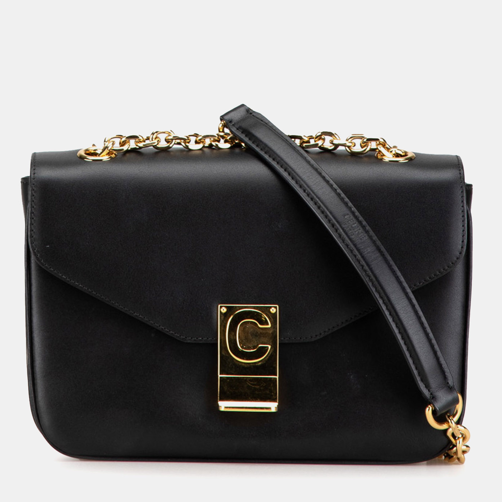 

Celine Black Medium Leather C Bag