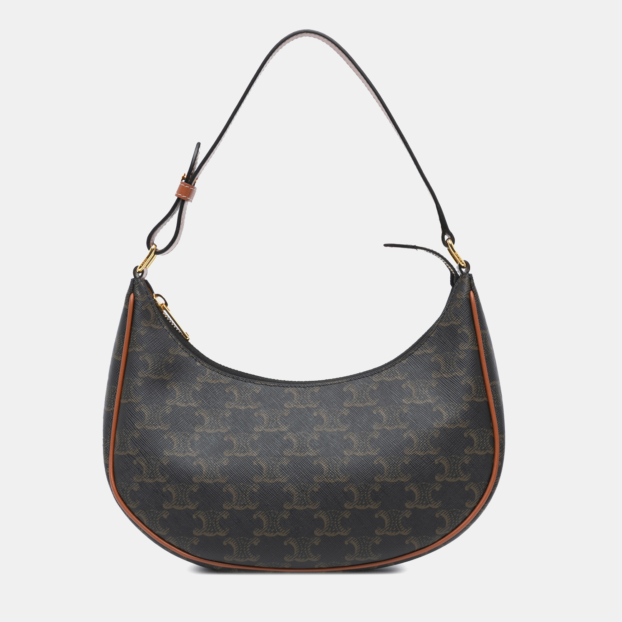 

Celine Brown Coated Canvas Triomphe Ava Shoulder Bag