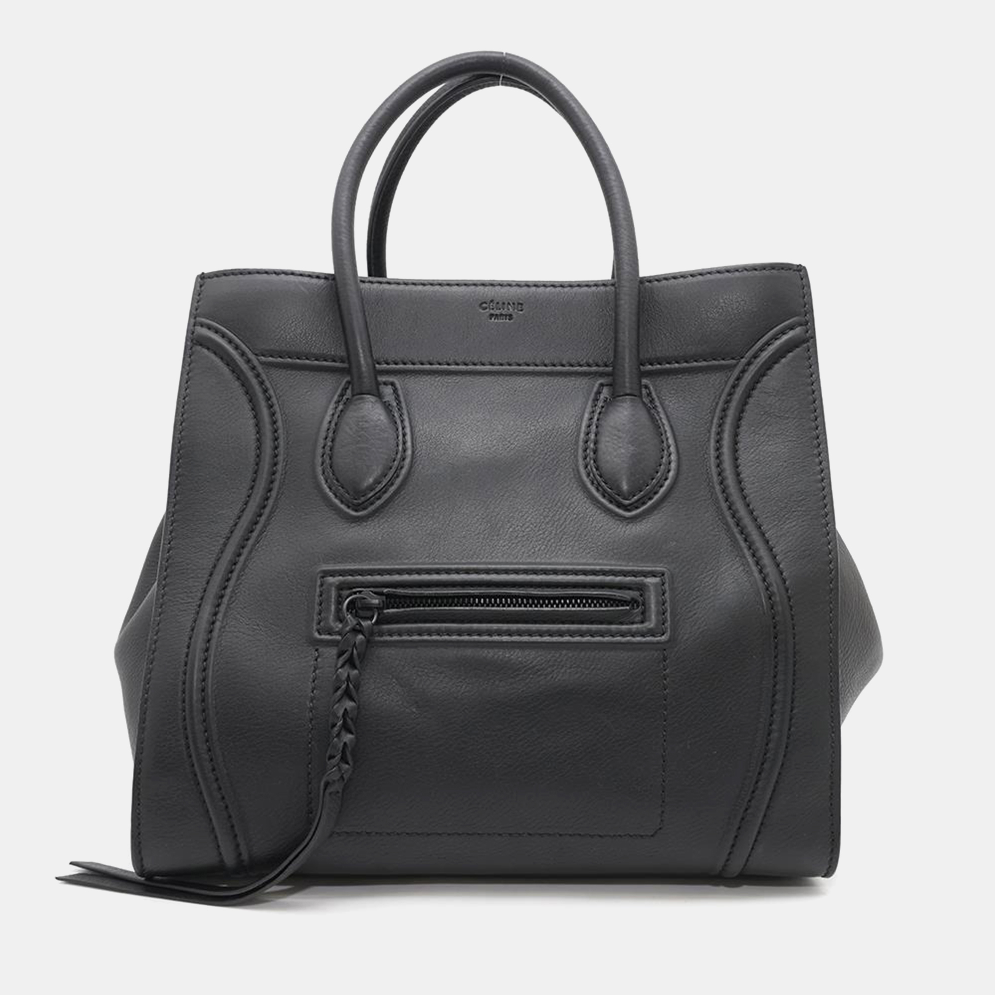 

Celine Luggage Phantom Black Leather Size Medium