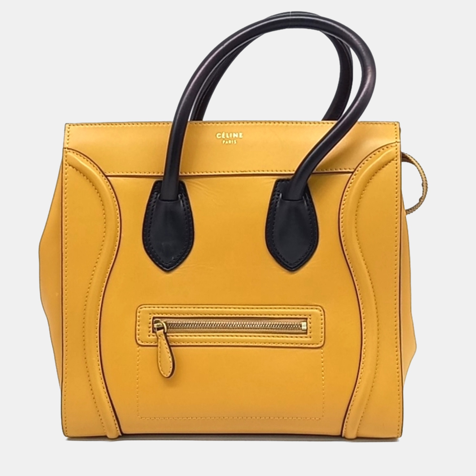 

Celine Yellow Leather luggage bag