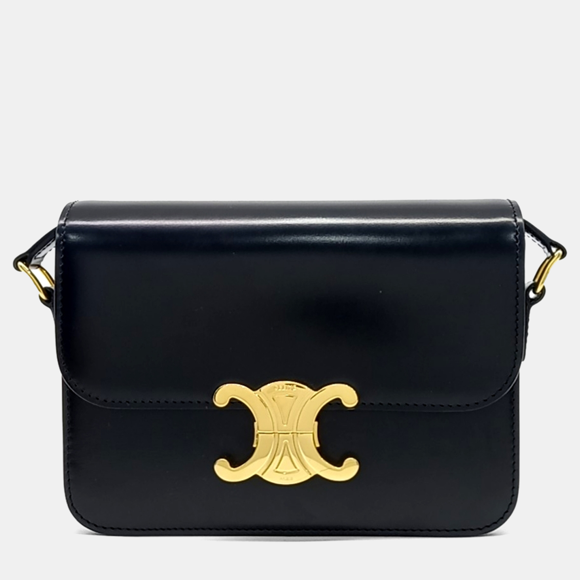 

Celine Black Leather Triumph Small Bag