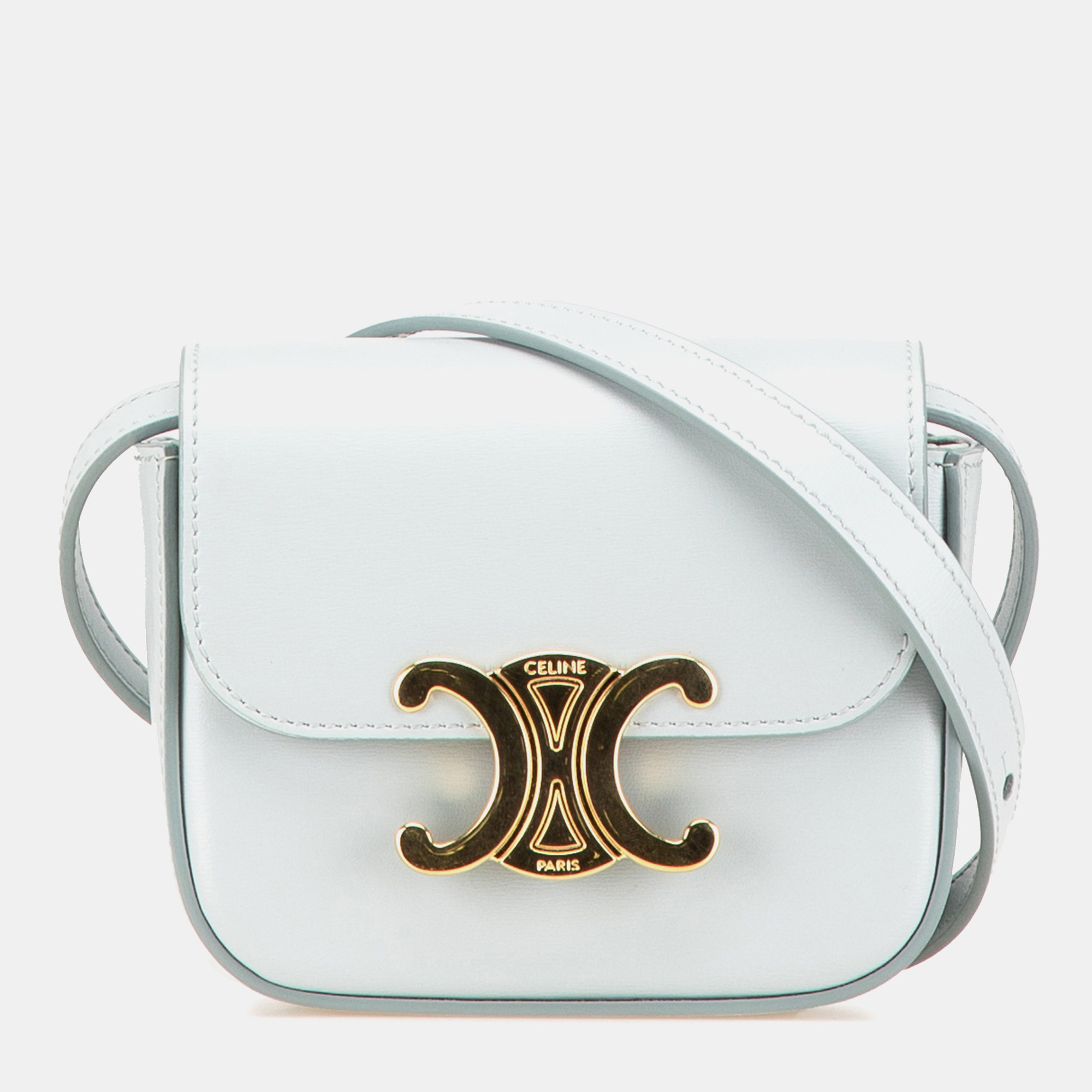 

Celine Blue Mini Calfskin Claude Crossbody