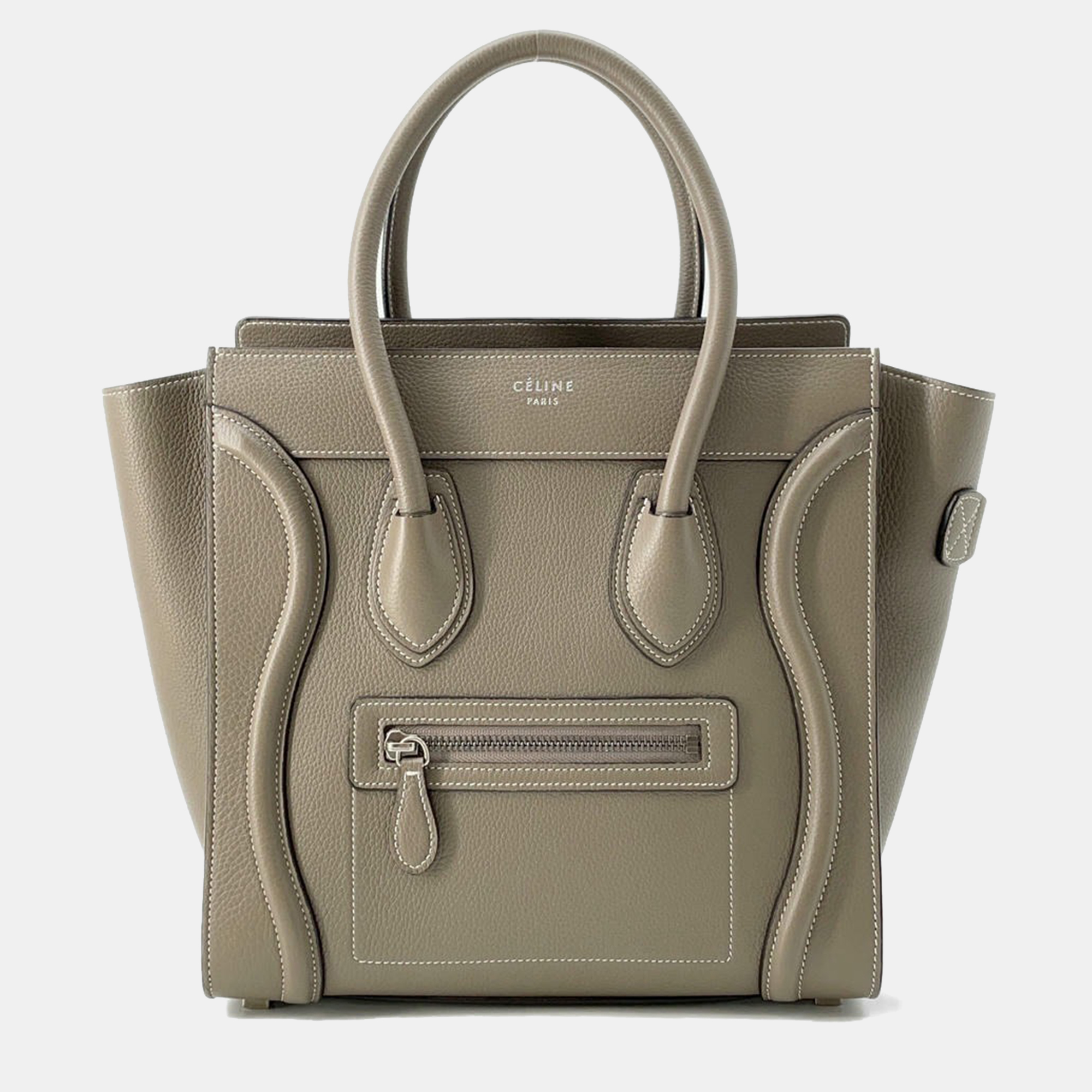 

Celine Luggage Handbag Suri Leather Size Micro, Beige