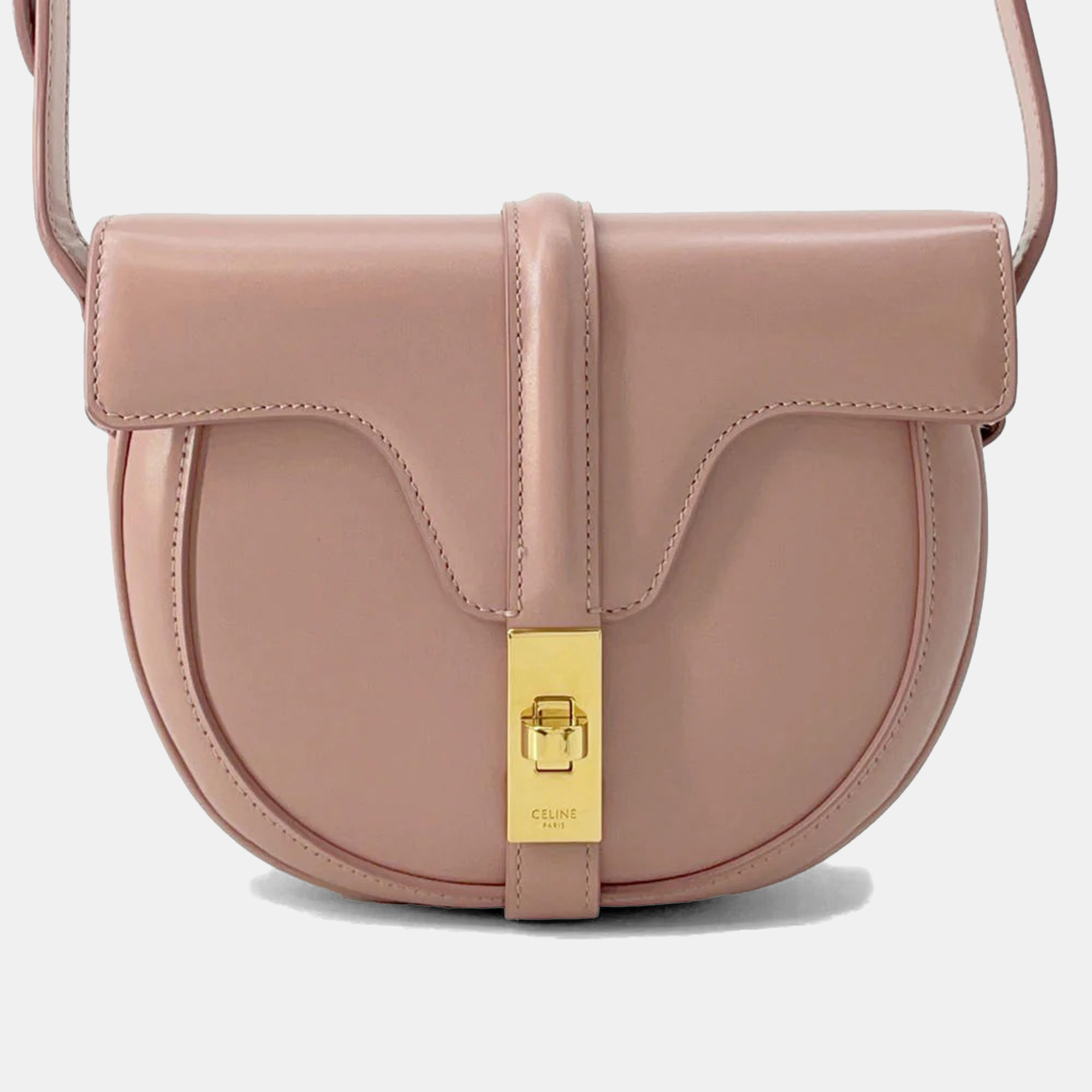 

Celine Busas 16 Shoulder Bag Pink Leather Size Small