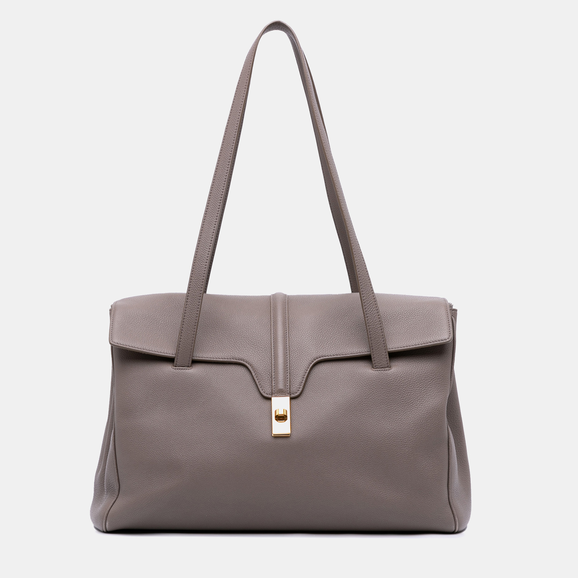 

Celine Brown Medium Grained Calfskin Soft 16 Shoulder Bag