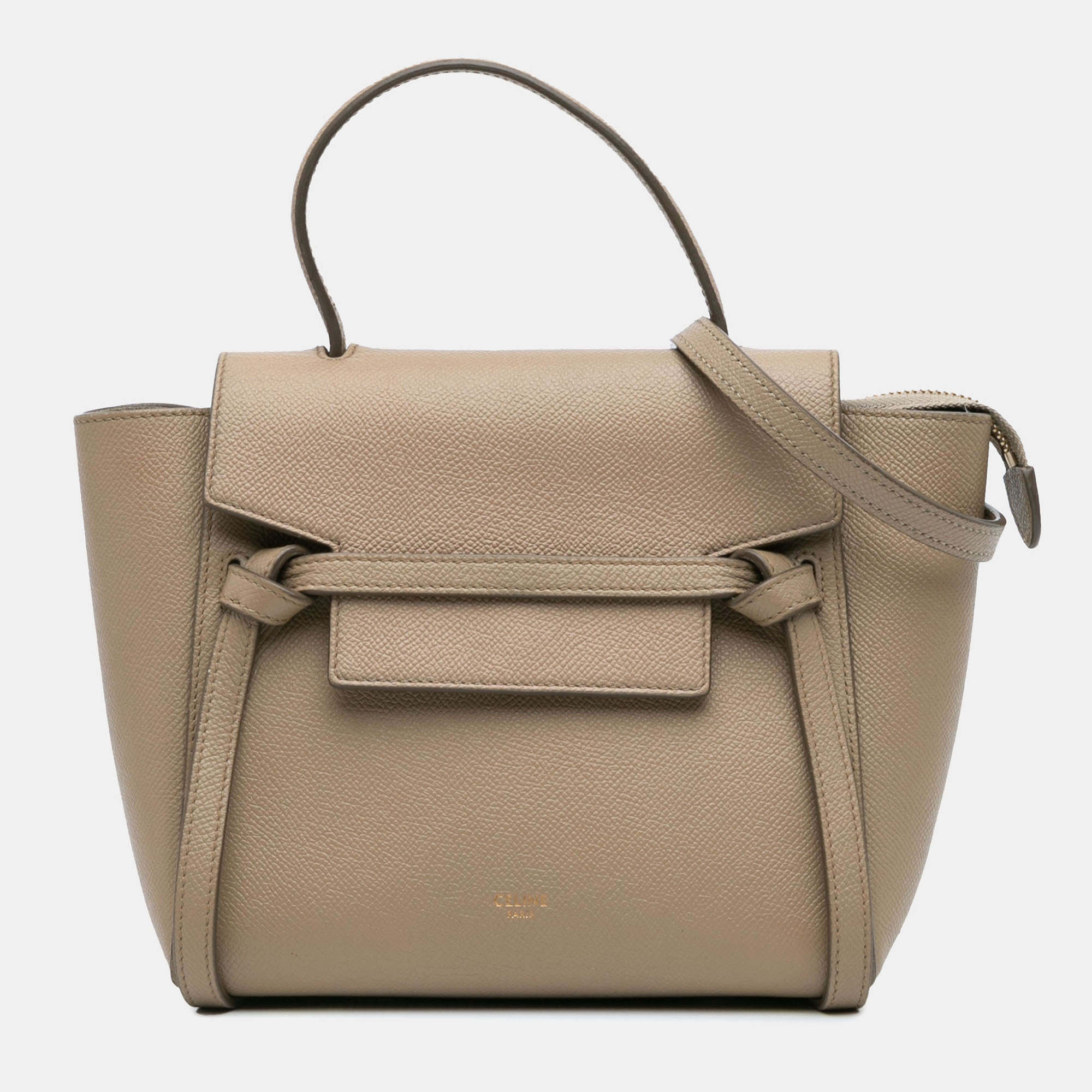 

Celine Beige Nano Grained Calfskin Belt Bag