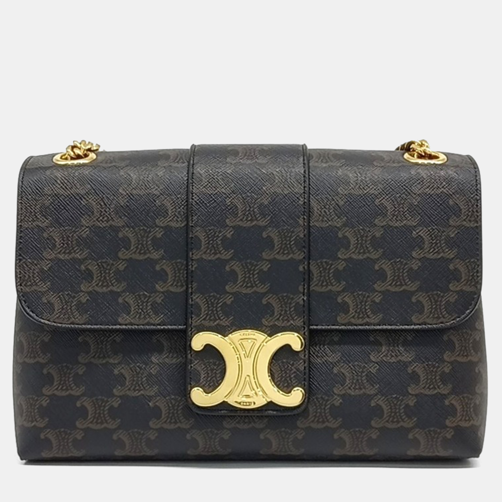 

Celine Brown PVC Victoire Medium bag