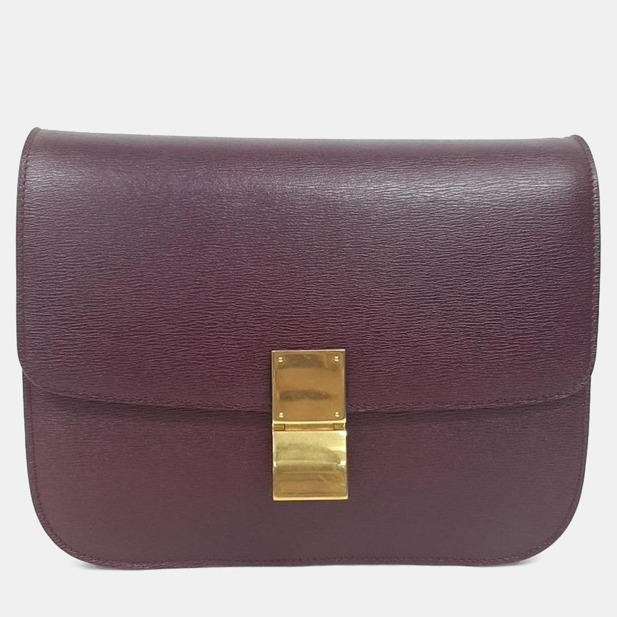 

Celine Purple Classic Leather Box Bag
