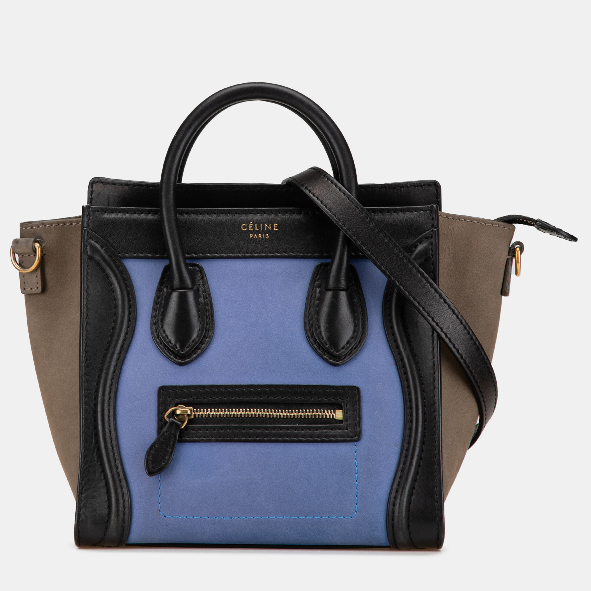 

Celine Multicolor Nano Leather Luggage Tote
