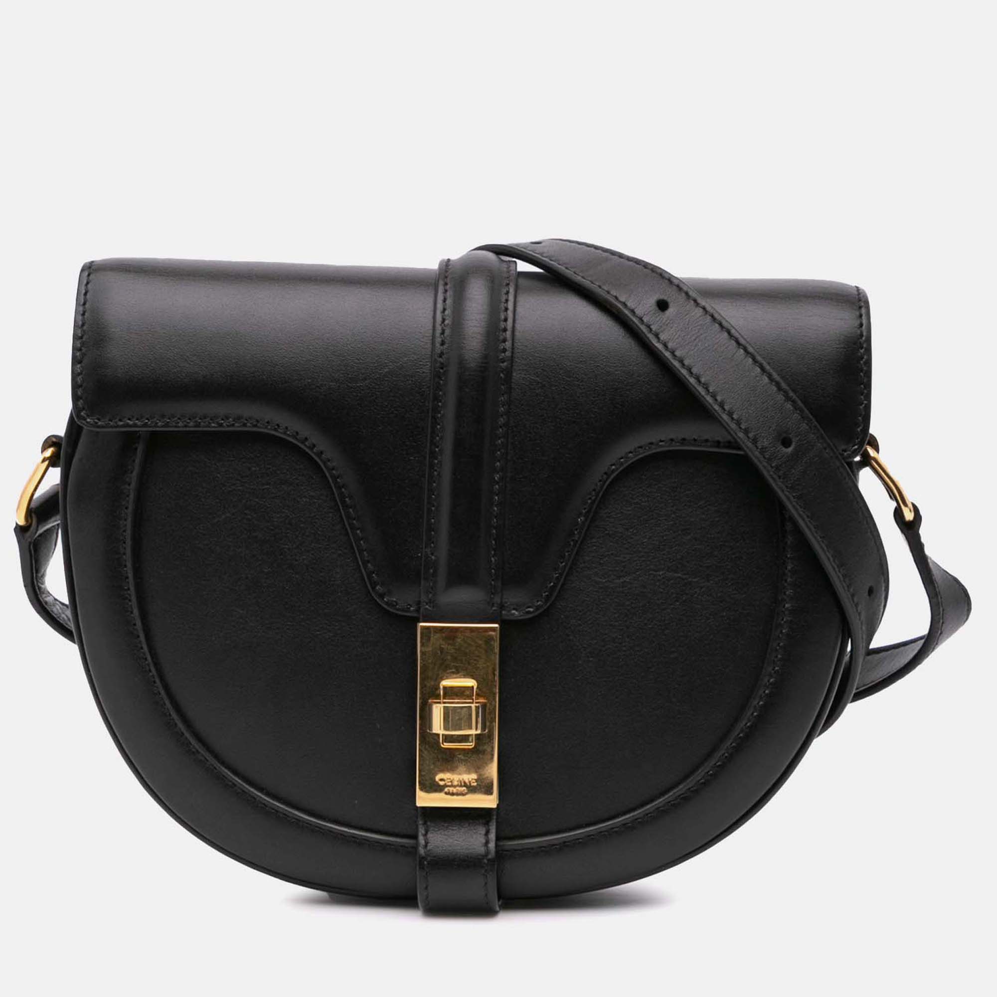 

Celine Black Small Calfskin Besace 16 Crossbody