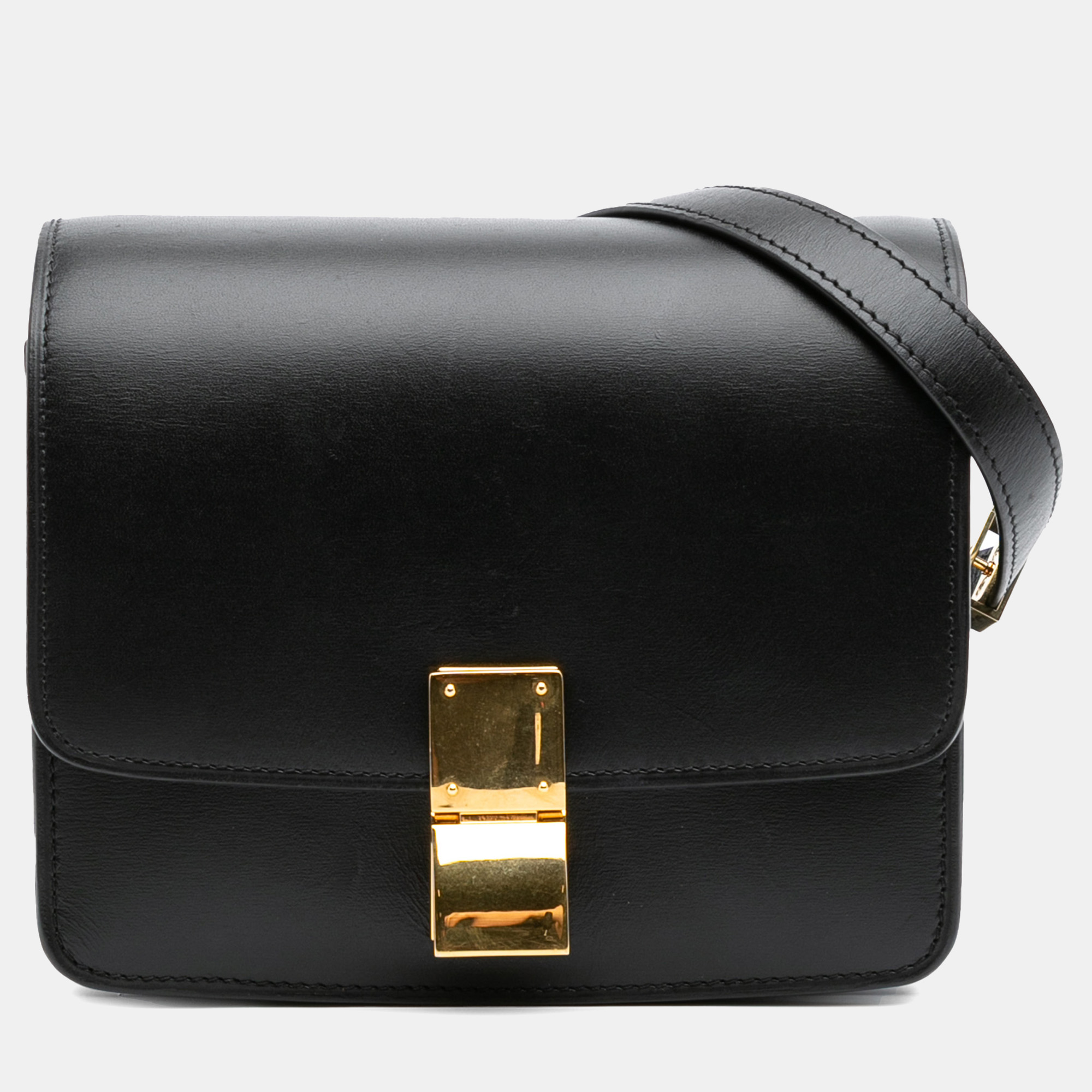 

Celine Calfskin Small Classic Box, Black