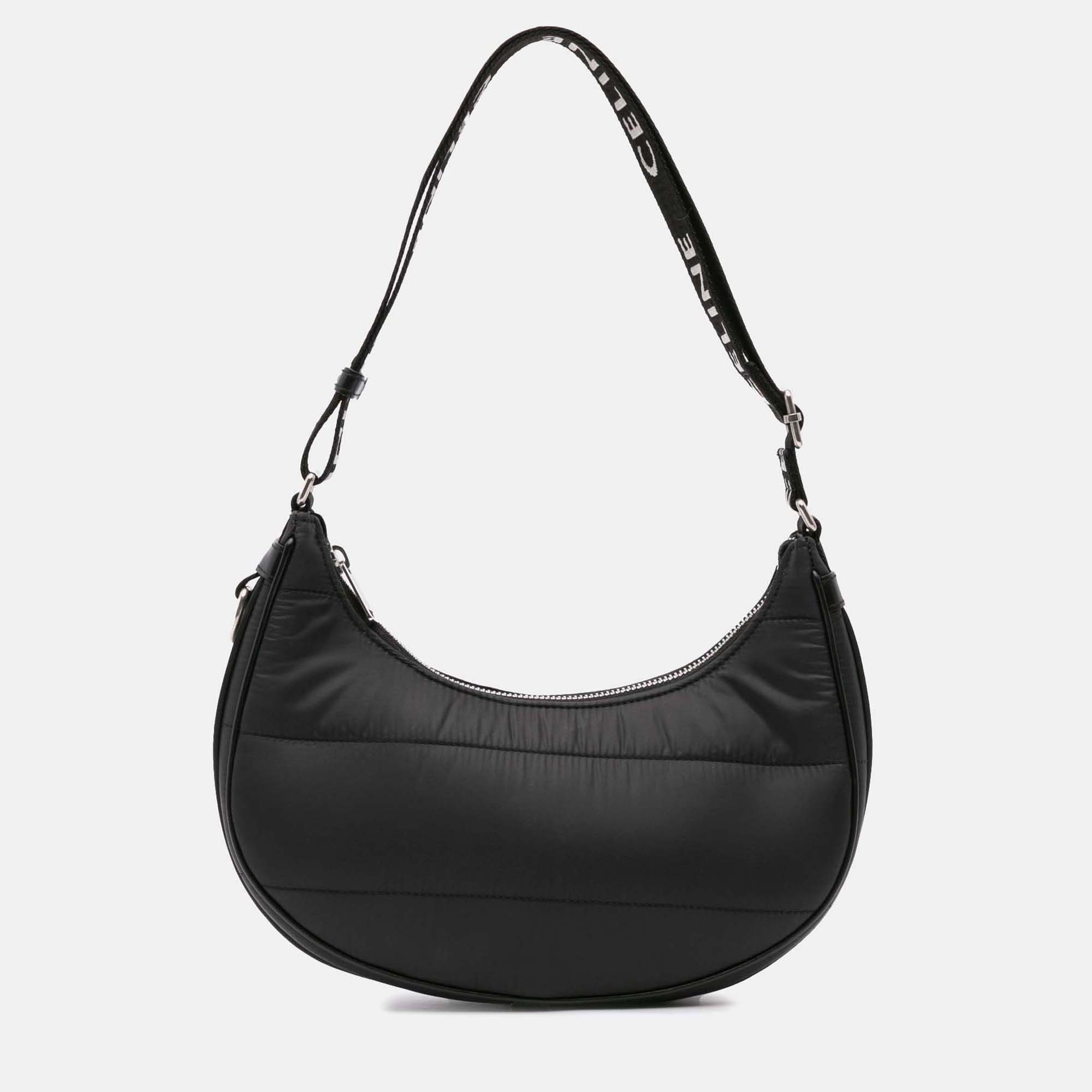 

Celine Black Nylon Ava Shoulder Bag