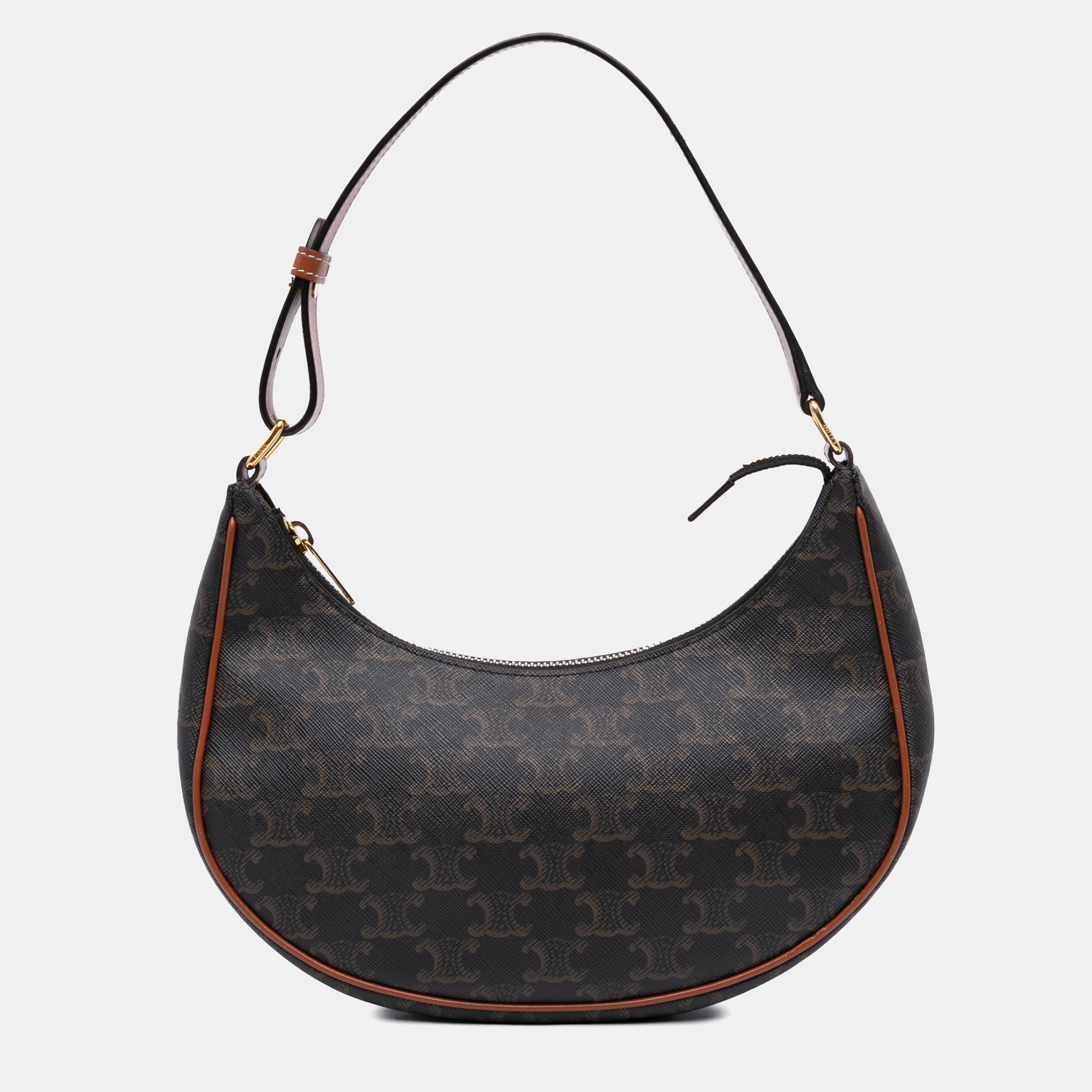 

Celine Triomphe Coated Canvas Ava Shoulder Bag, Brown