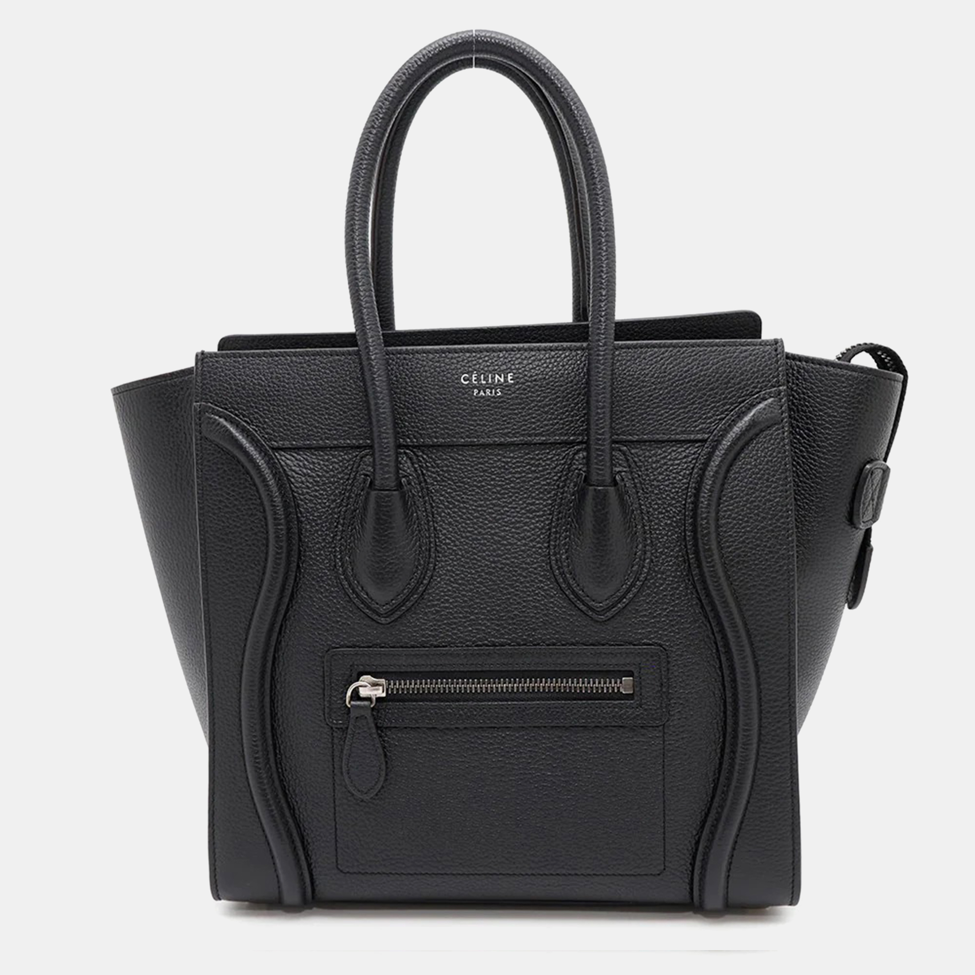 

Celine Luggage Shopper Black Leather Size Micro