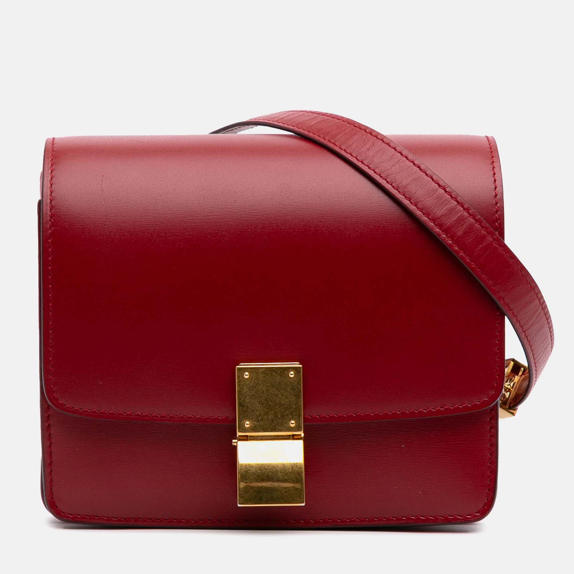 

Celine Red Small Calfskin Classic Box