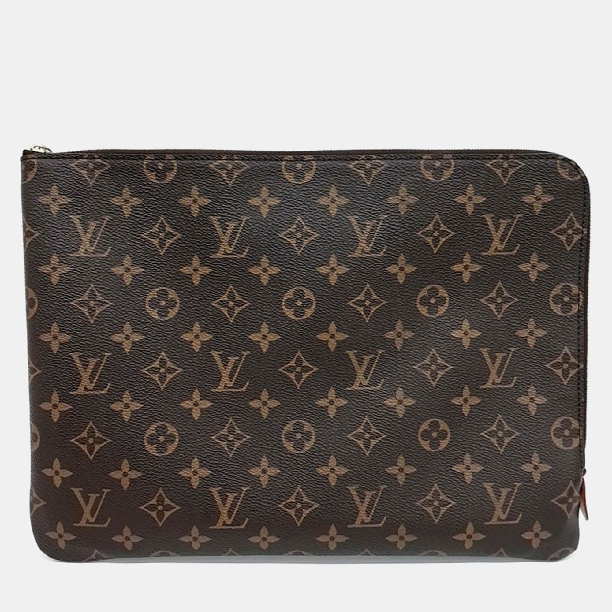 Pre-owned Celine Black/brown Canvas Triumph Ava Hobo Bag