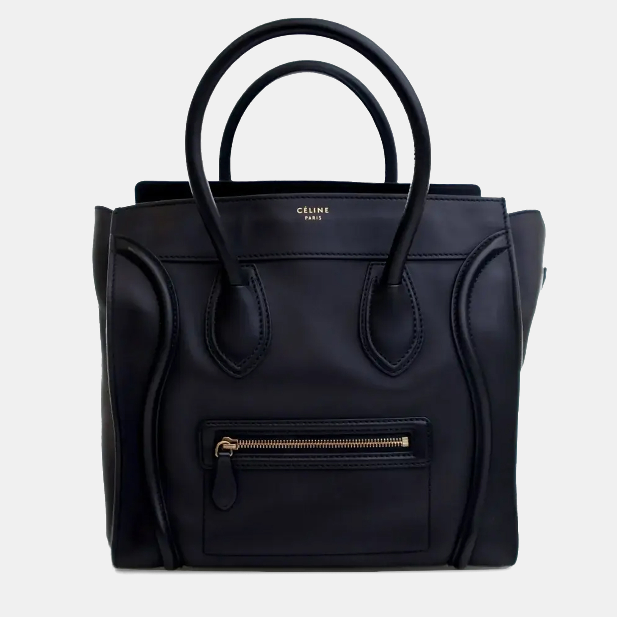 

Celine Black Mini Calfskin Luggage Tote