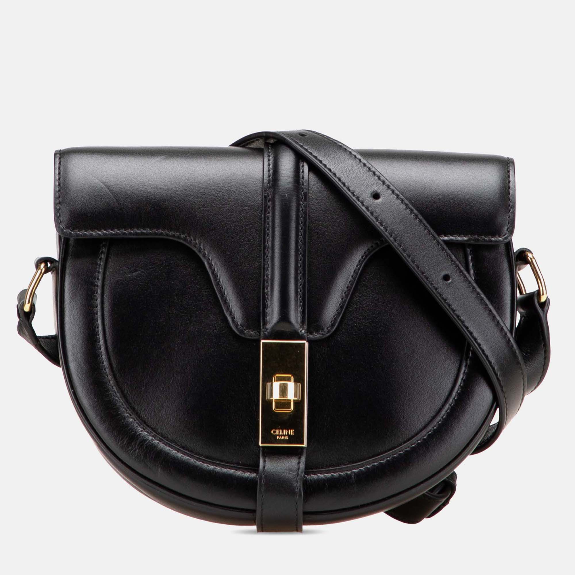 

Celine Black Small Calfskin Besace 16 Crossbody
