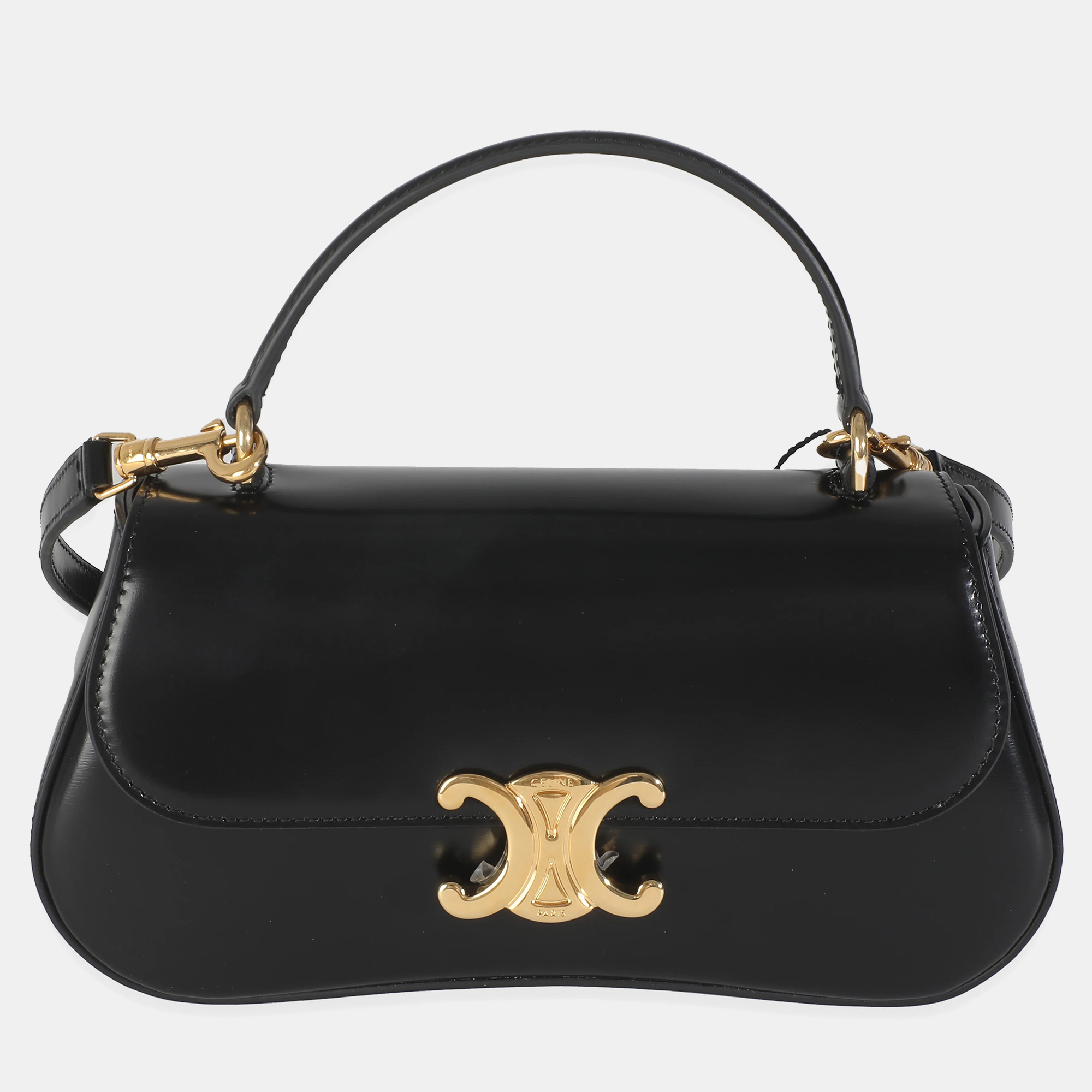 

Celine Black Smooth Calfskin Teen Lola Top Handle Bag