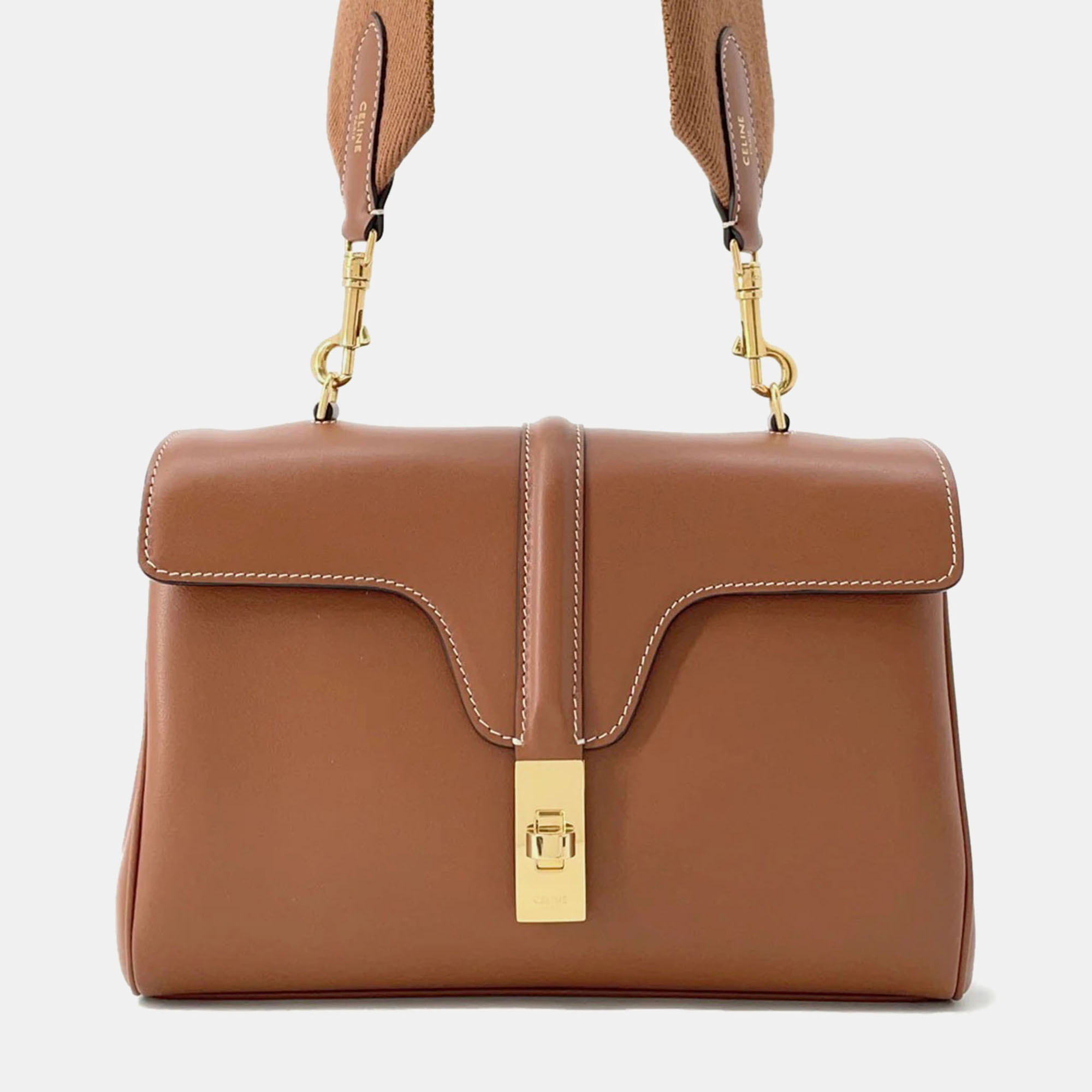 

Celine Teen Soft 16 Tan Leather Shoulder Bag