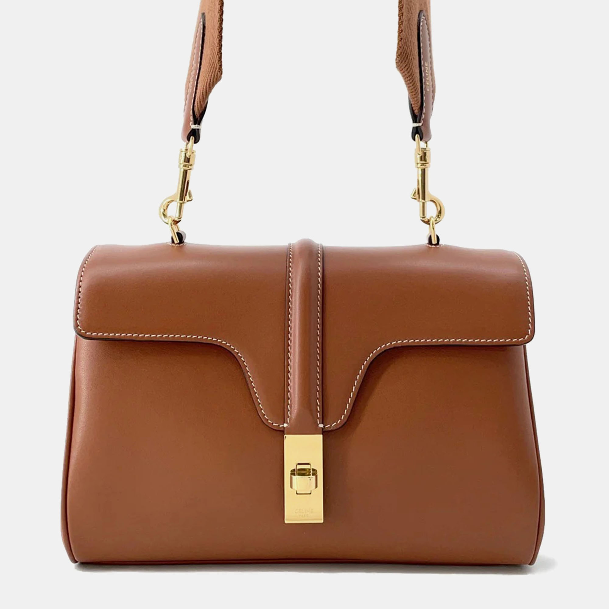 

Celine Teen Soft 16 Tan Leather Shoulder Bag