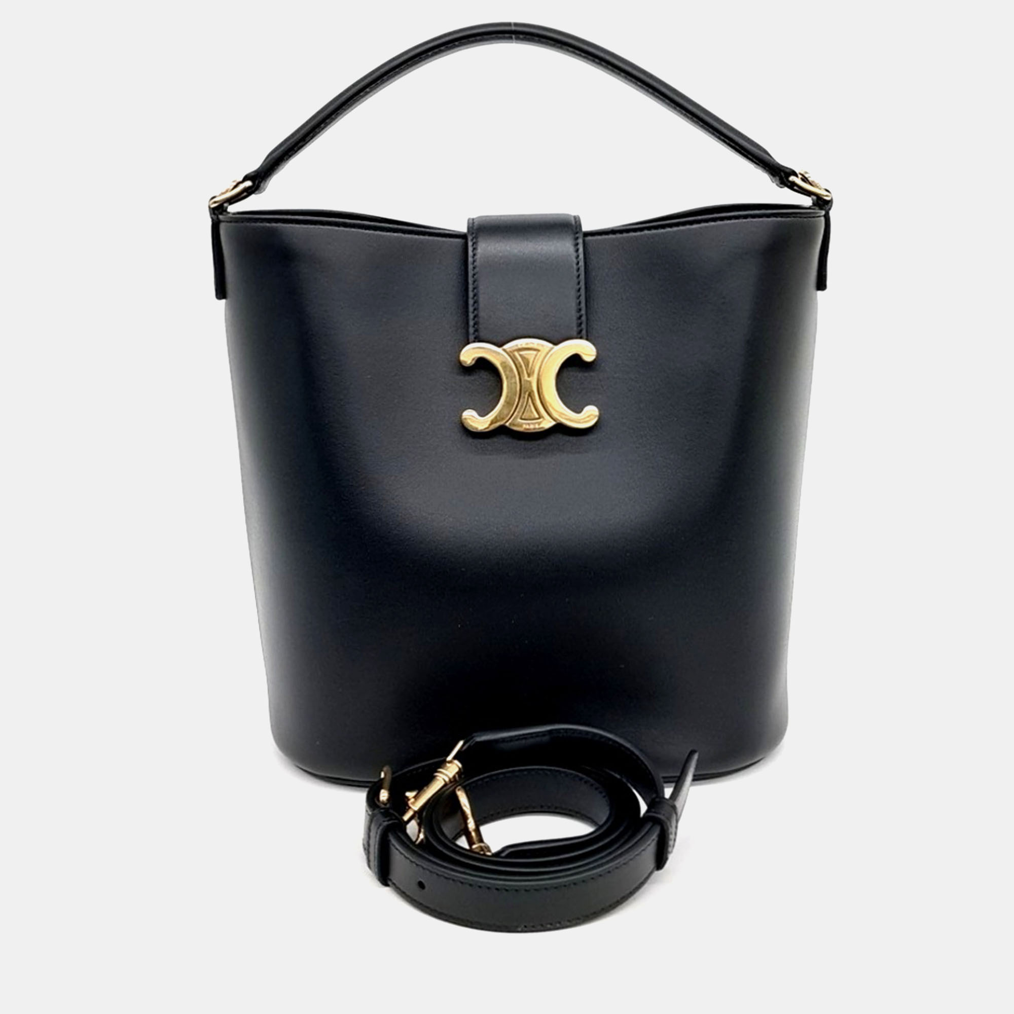 

Celine Black Leather Louise Bag Medium