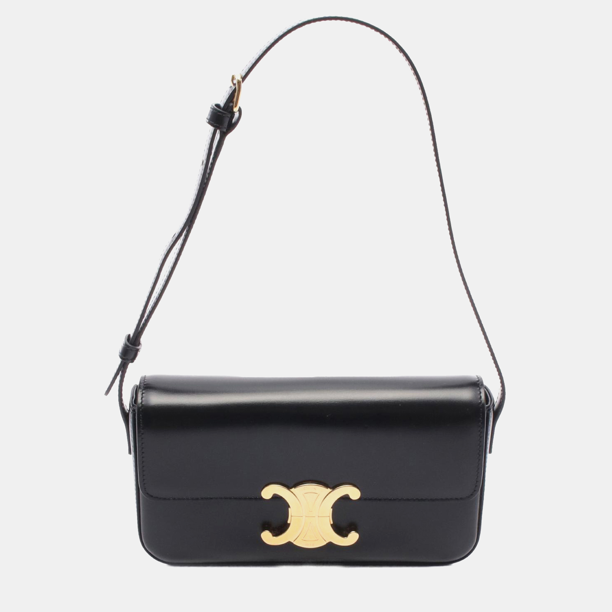 

Celine Black Shiny Calfskin Claude Shoulder Bag