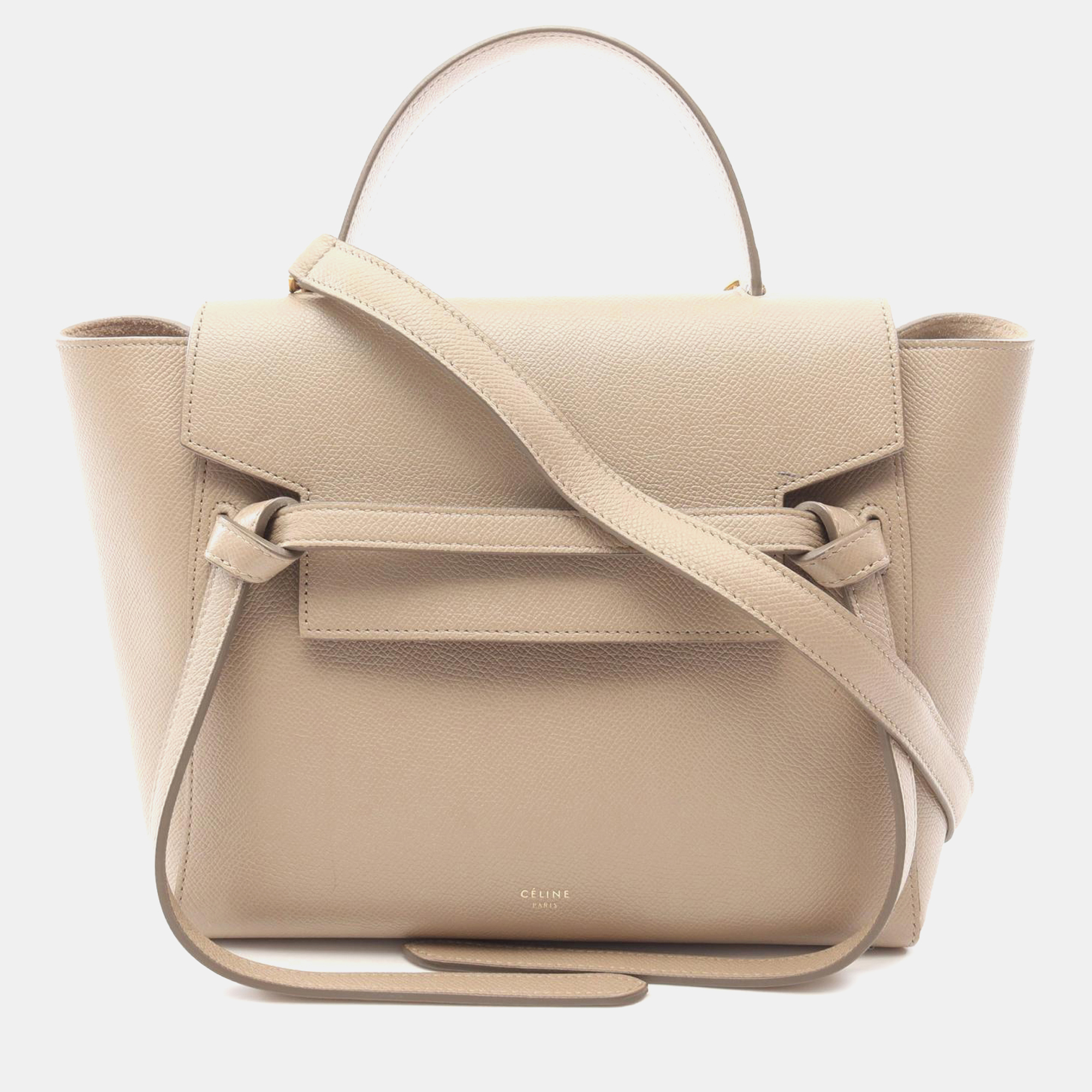 

Celine Beige Micro Grained Calfskin Belt Bag