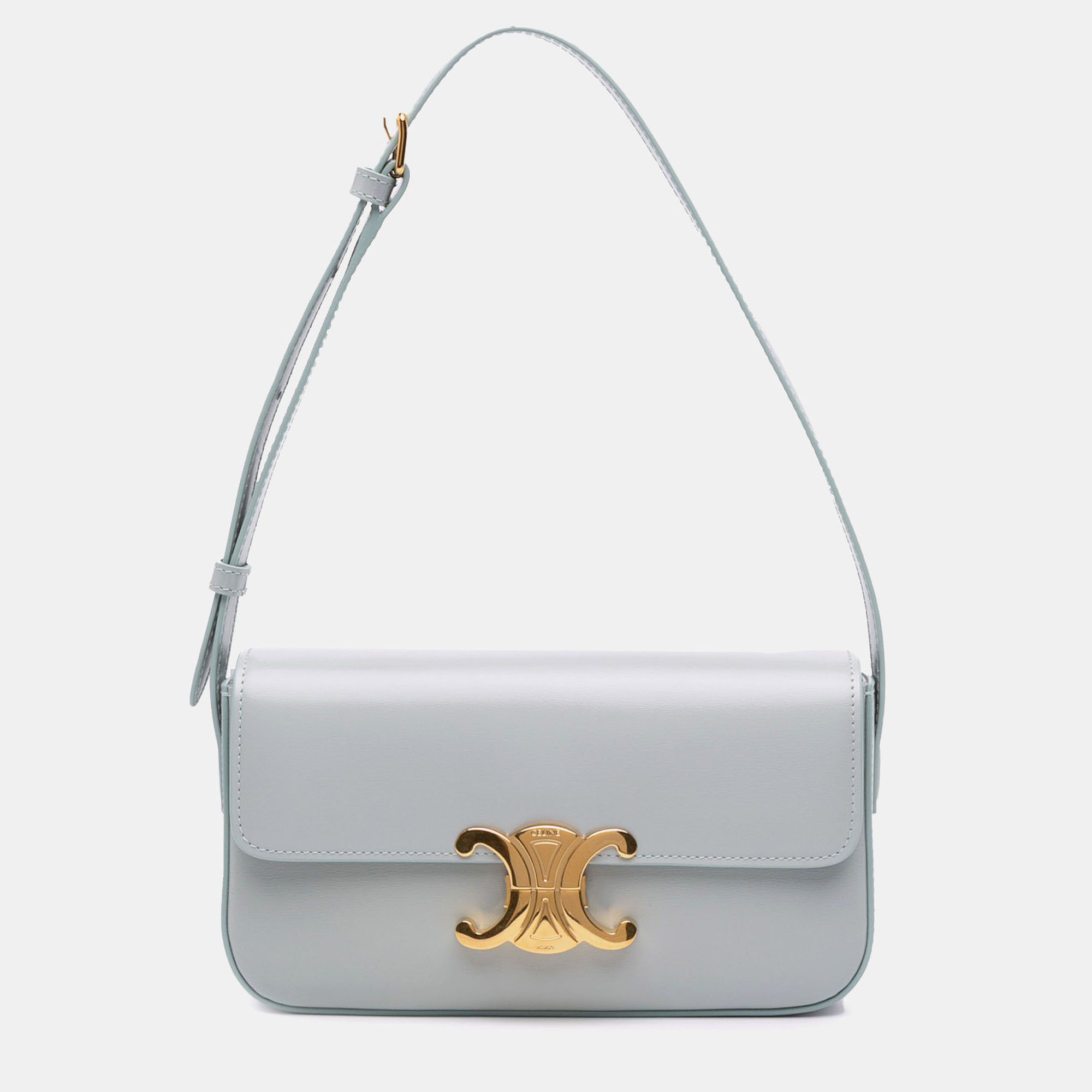 

Celine Grey Shiny Calfskin Claude Shoulder Bag
