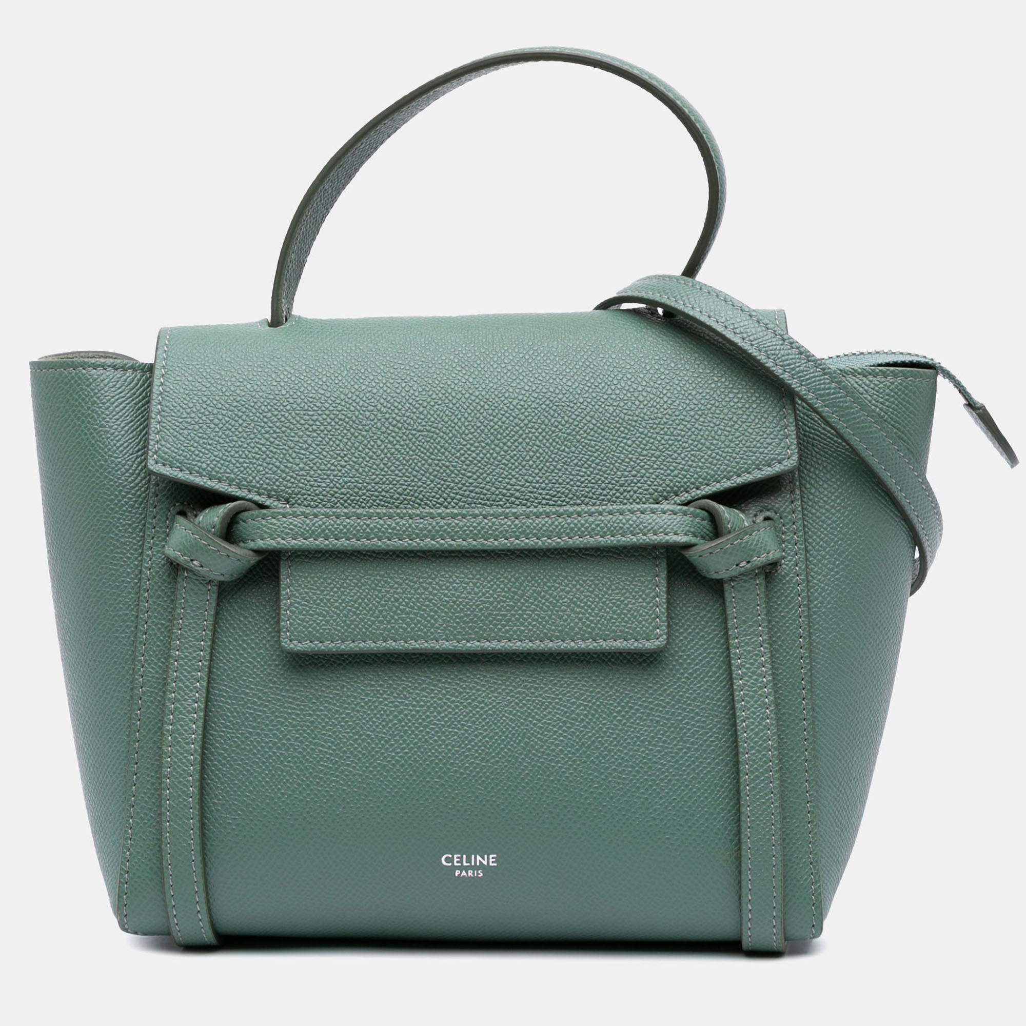 

Celine Green Nano Grained Calfskin Belt Bag