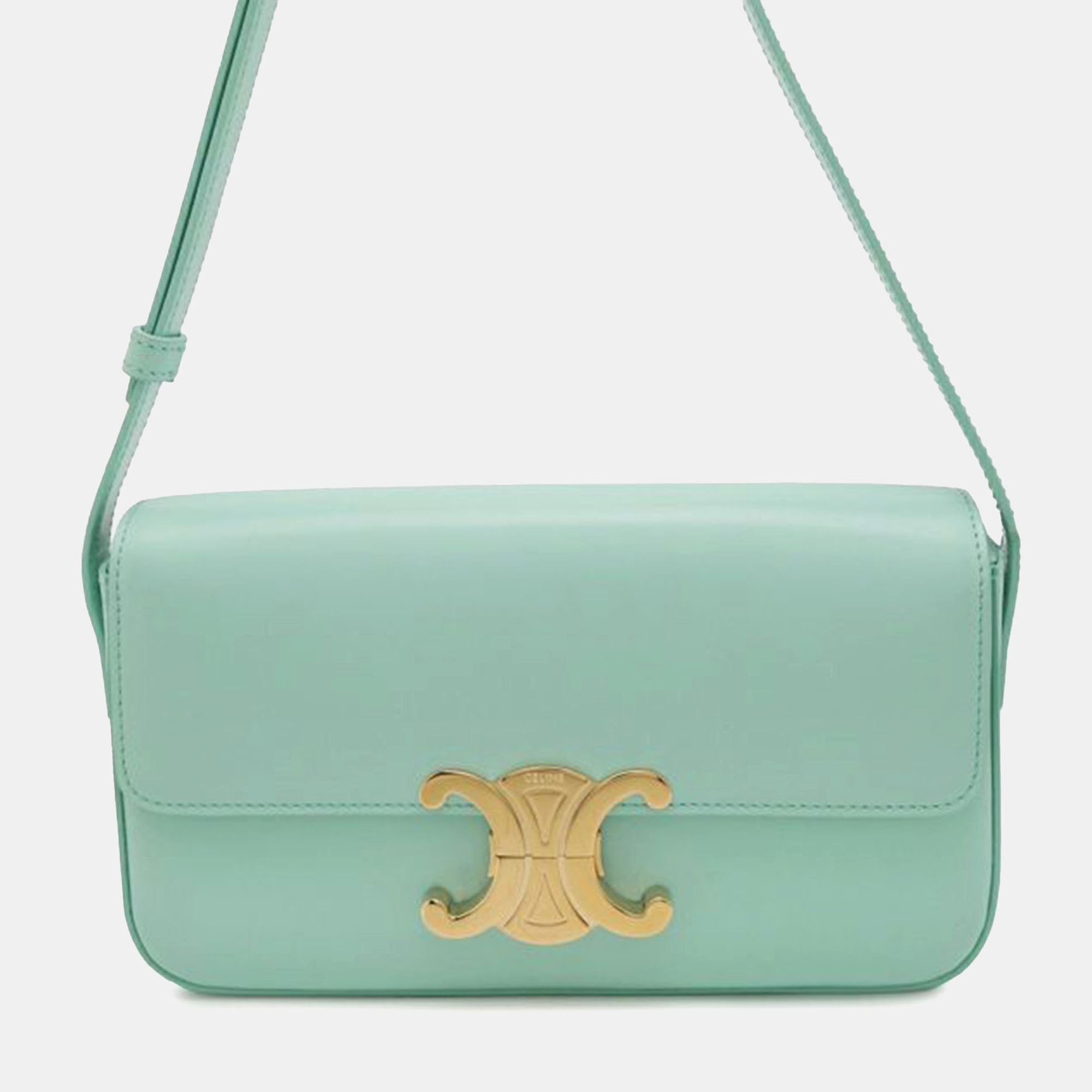 

Celine Blue Shiny Calfskin Claude Shoulder Bag