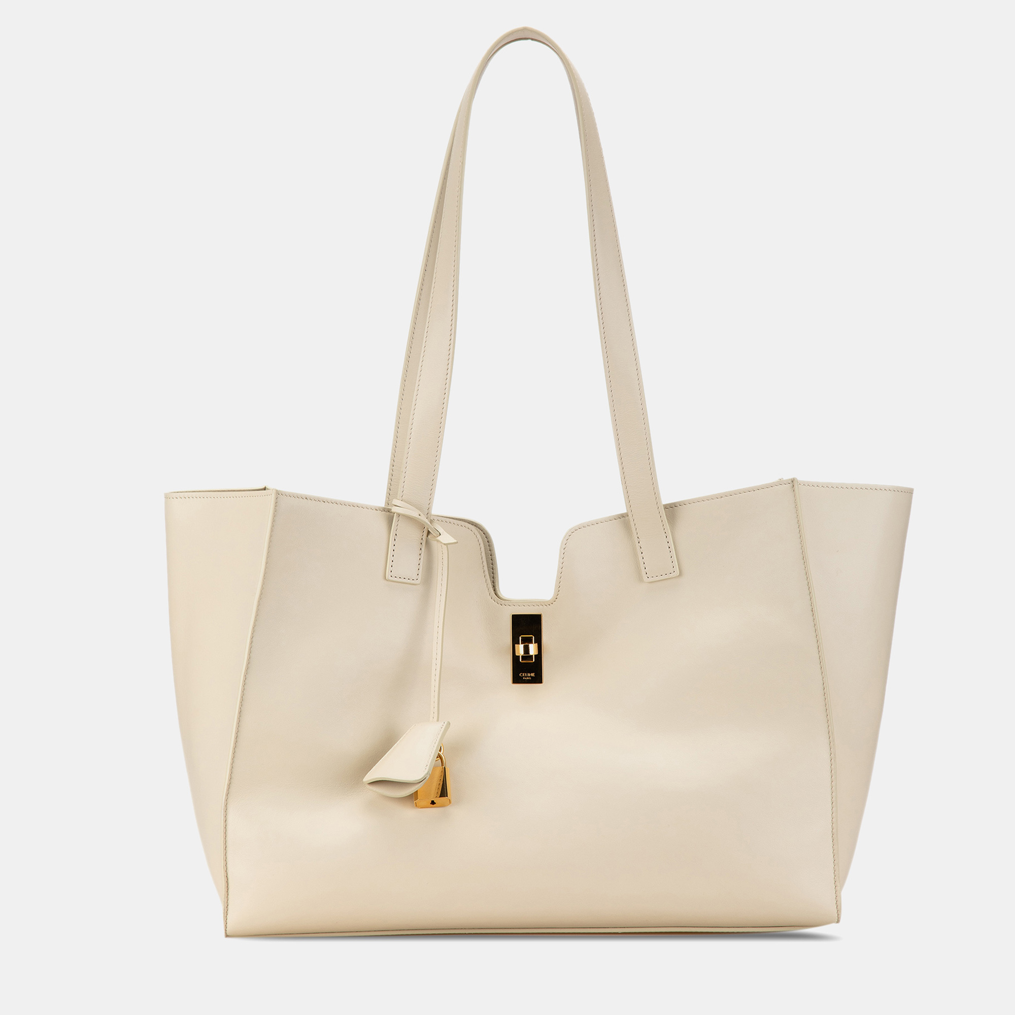 

Celine White Smooth Calfskin Soft 16 Cabas