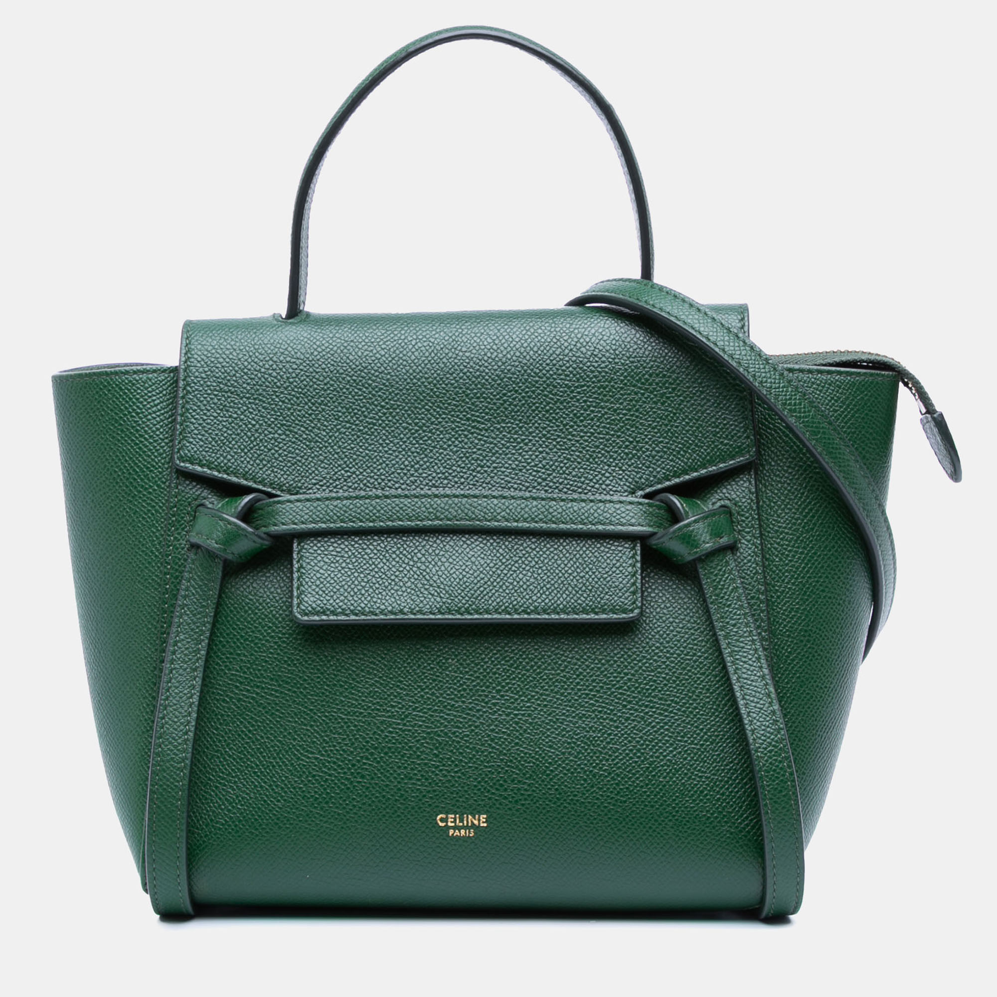 

Celine Green Nano Grained Calfskin Belt Bag