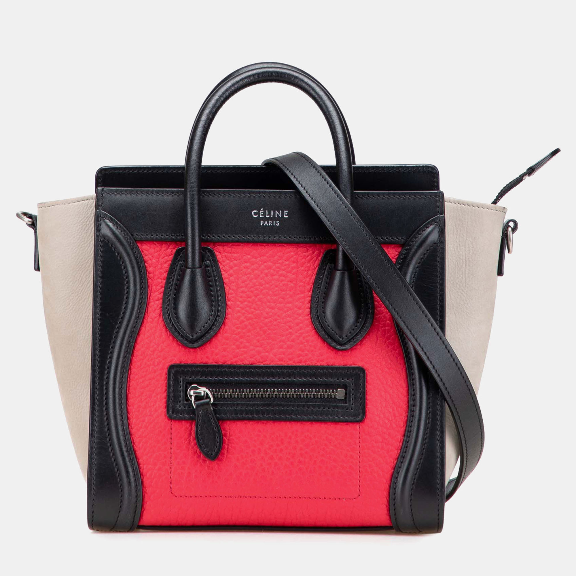 

Celine Multicolor Nano Tricolor Luggage Tote
