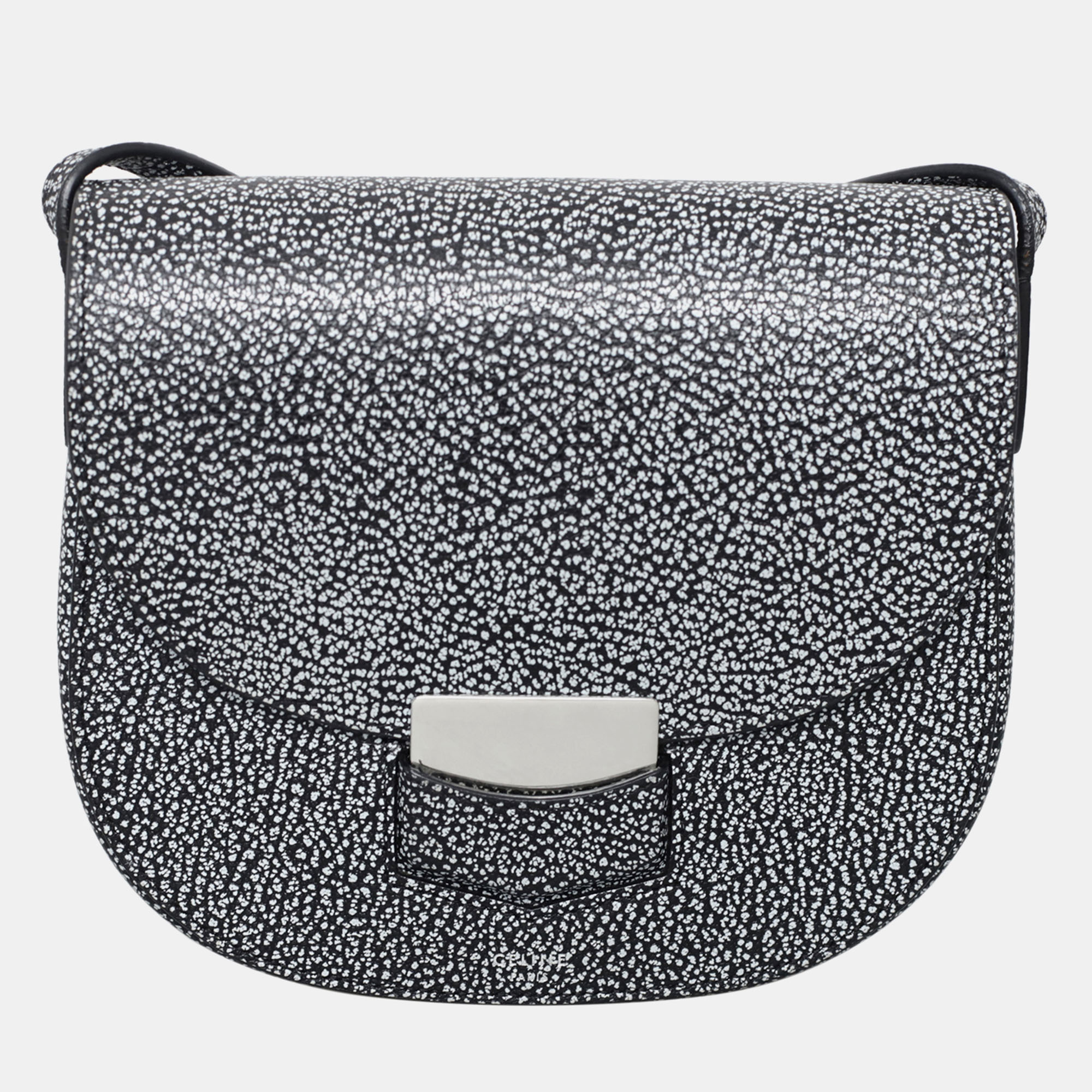 Pre-owned Celine Small Trotteur Crossbody Bag In Black