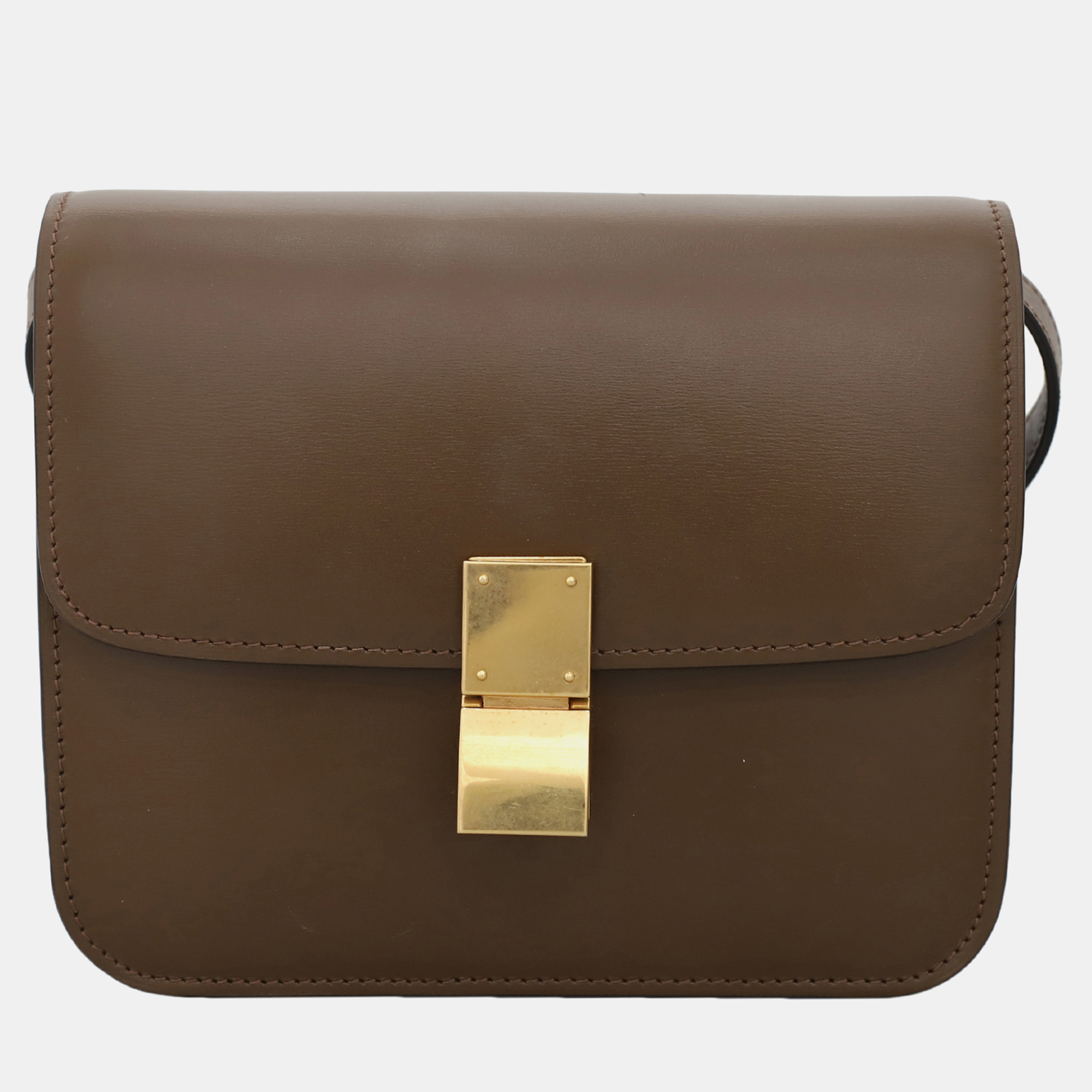 

Celine Classic Teen Box Bag, Brown