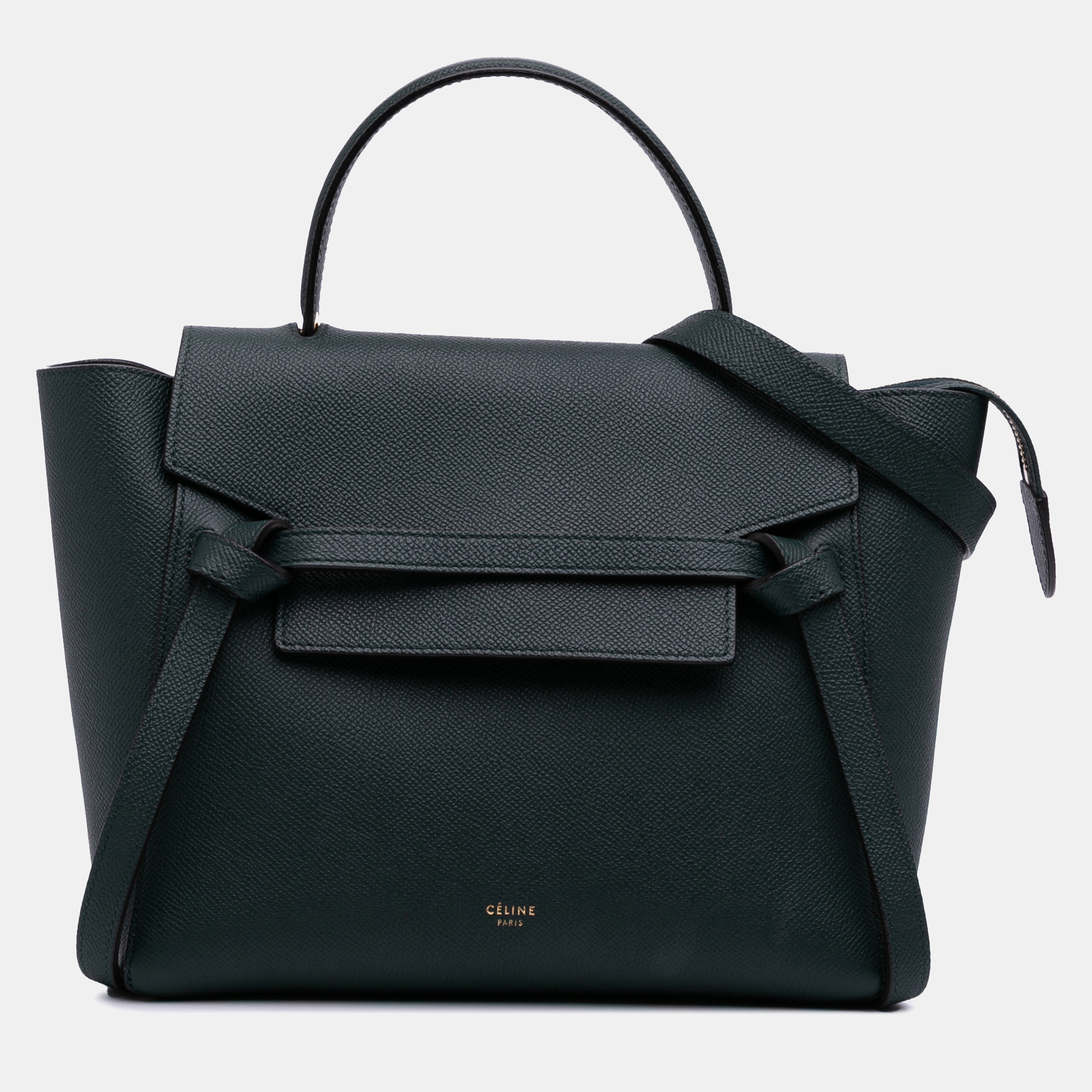 

Celine Green Micro Grained Calfskin Belt Bag