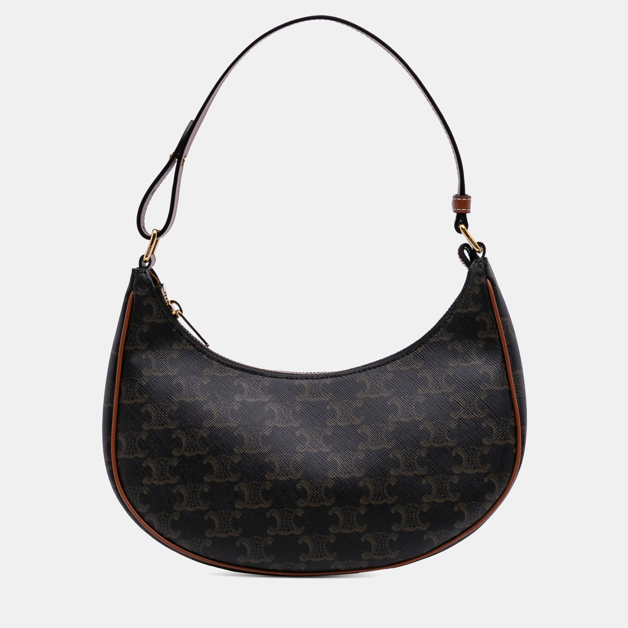 

Celine Brown Triomphe Coated Canvas Ava Shoulder Bag