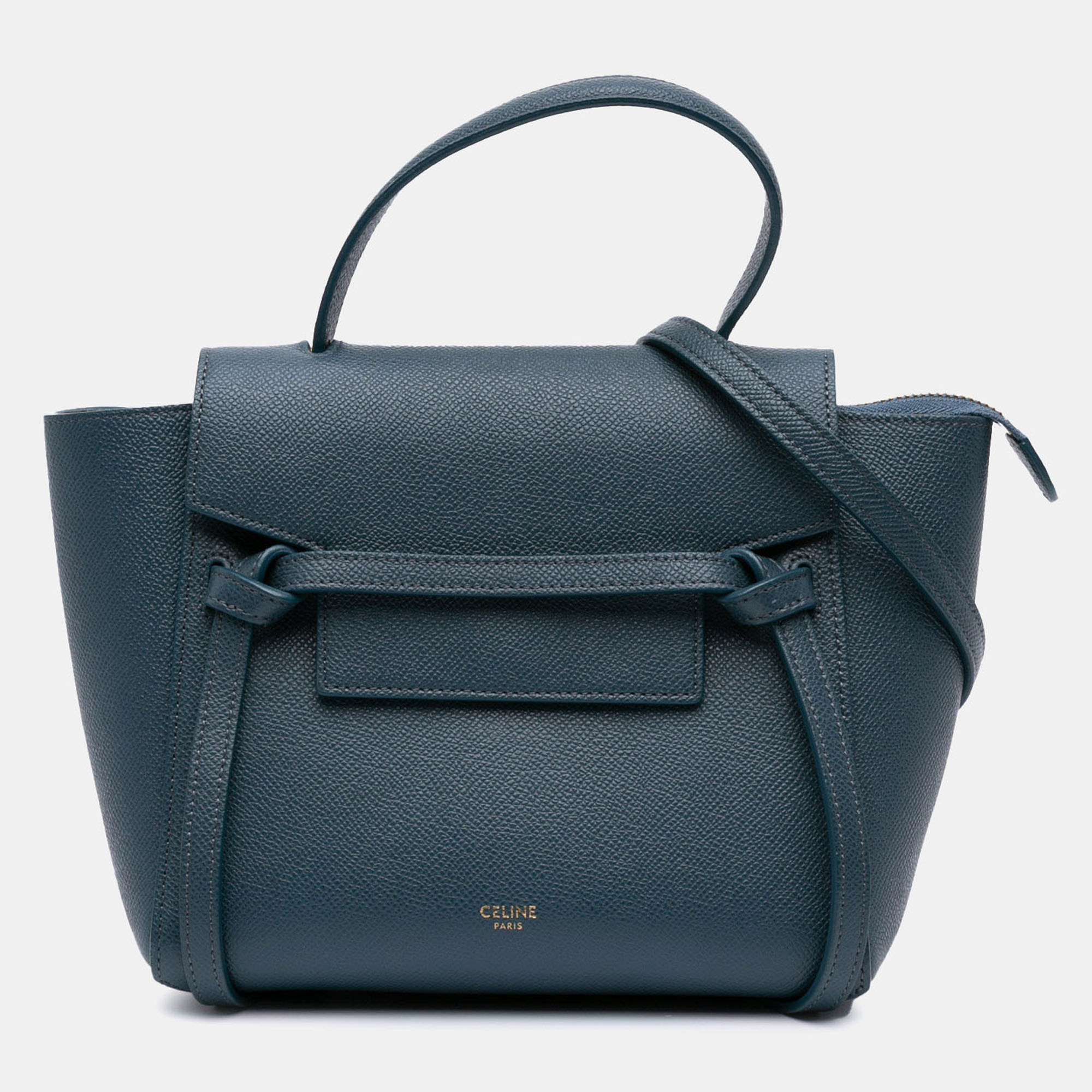 

Celine Blue Nano Grained Calfskin Belt Bag