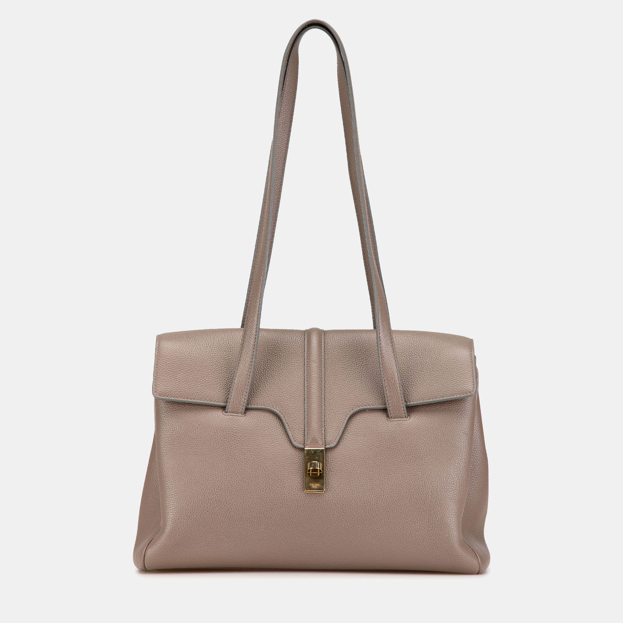 

Celine Brown Medium Grained Calfskin Soft 16 Shoulder Bag