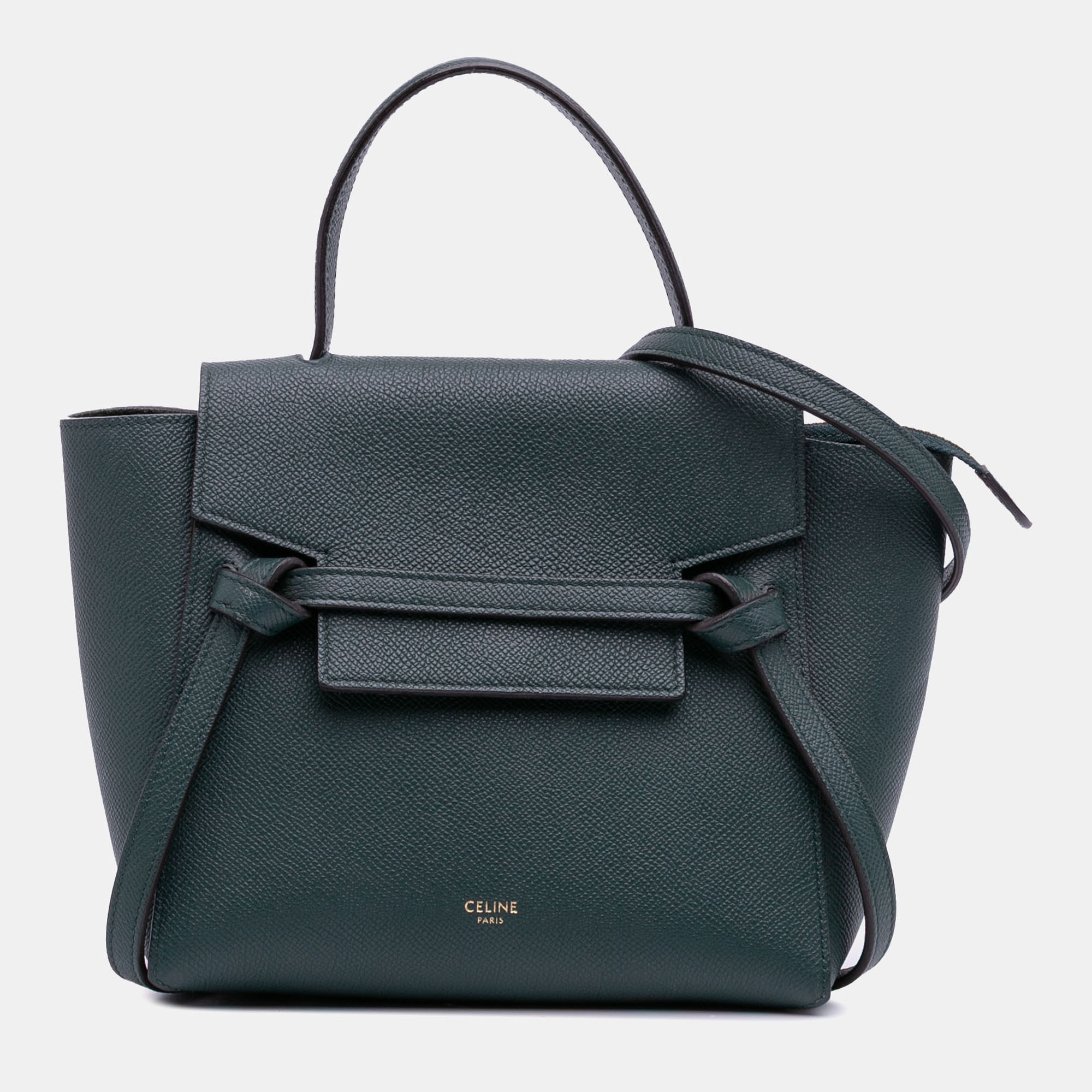 

Celine Green Nano Grained Calfskin Belt Bag